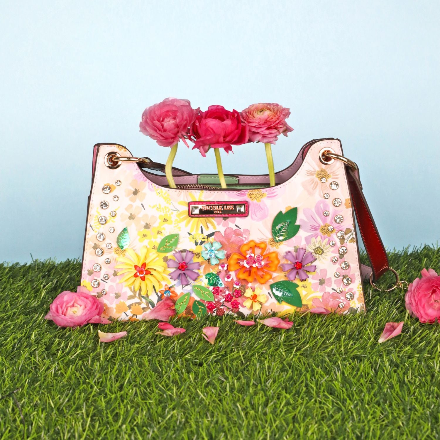 Dreams Blossom Shoulder Bag for Women - Stylish Crossbody Purse with Floral Design | Perfect for Work, Travel & Everyday Use