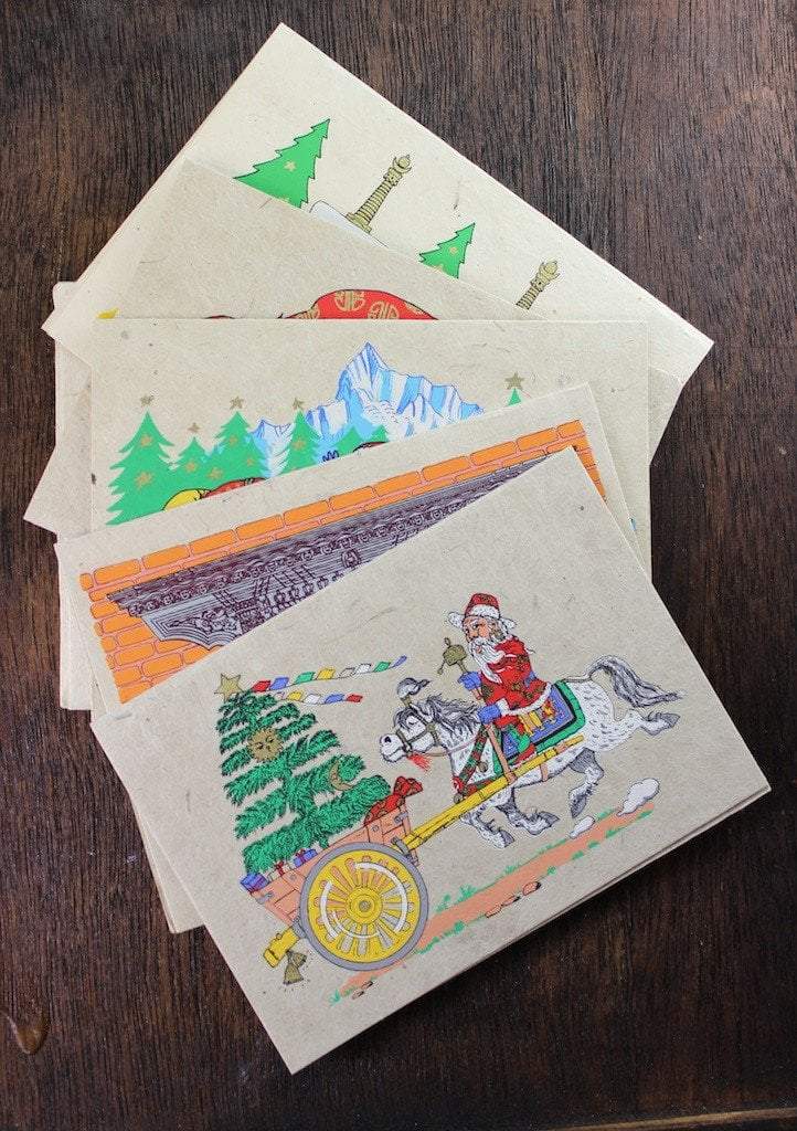 Himalayan Christmas Card Set - 20 Unique Holiday Greeting Cards with Envelopes for Festive Season, Family & Friends | Perfect for Xmas, New Year, Holiday Parties & Gift Exchanges