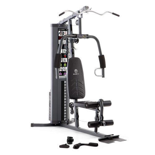 Marcy 150lb Stack Home Gym System MWM-4965SC - Strength Training Equipment for Full Body Workout at Home | Perfect for Small Spaces & Home Fitness