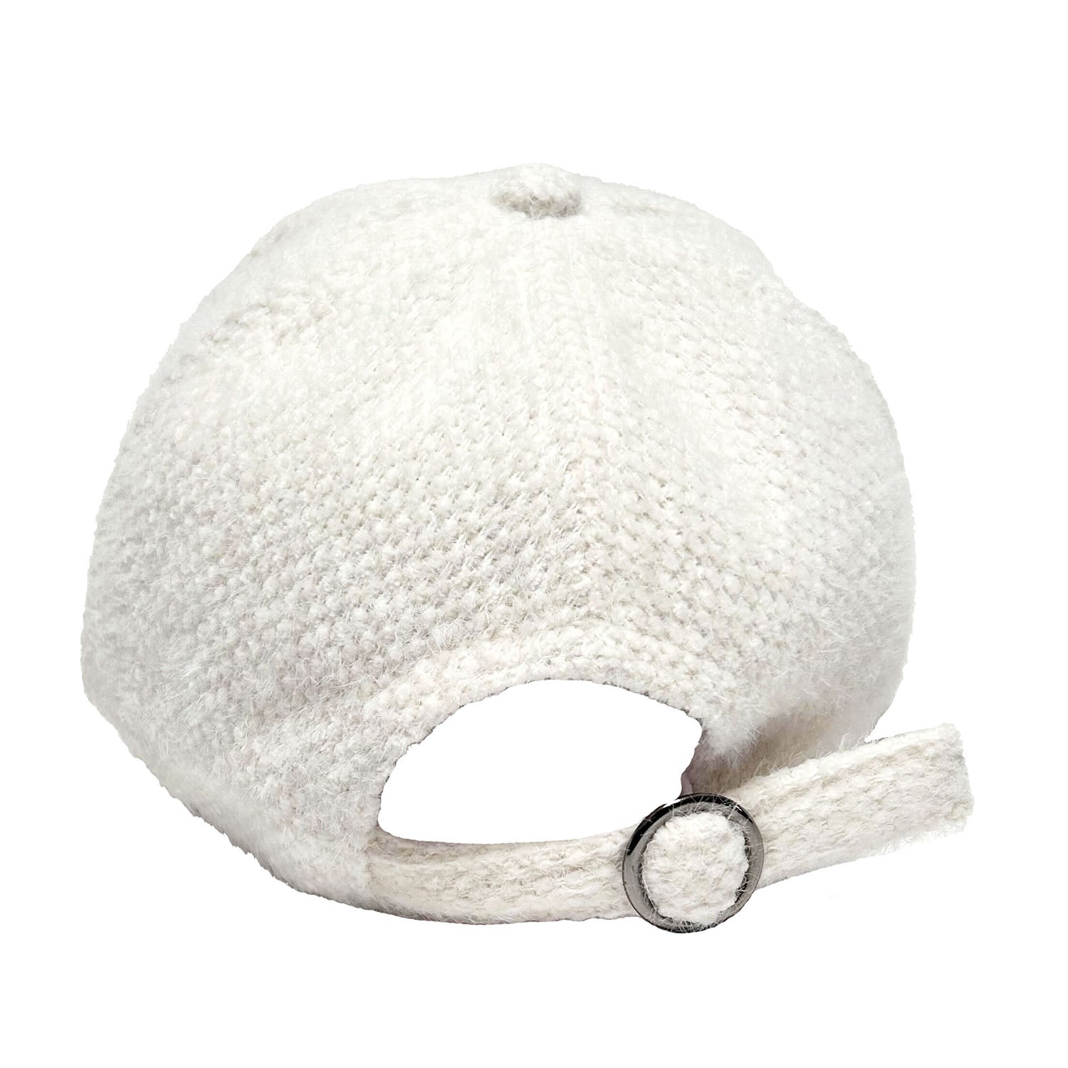 FLOOF Women's Soft Plush Baseball Cap - White Winter Hat for Women | Cozy & Stylish for Outdoor Activities, Running, Hiking, and Casual Wear