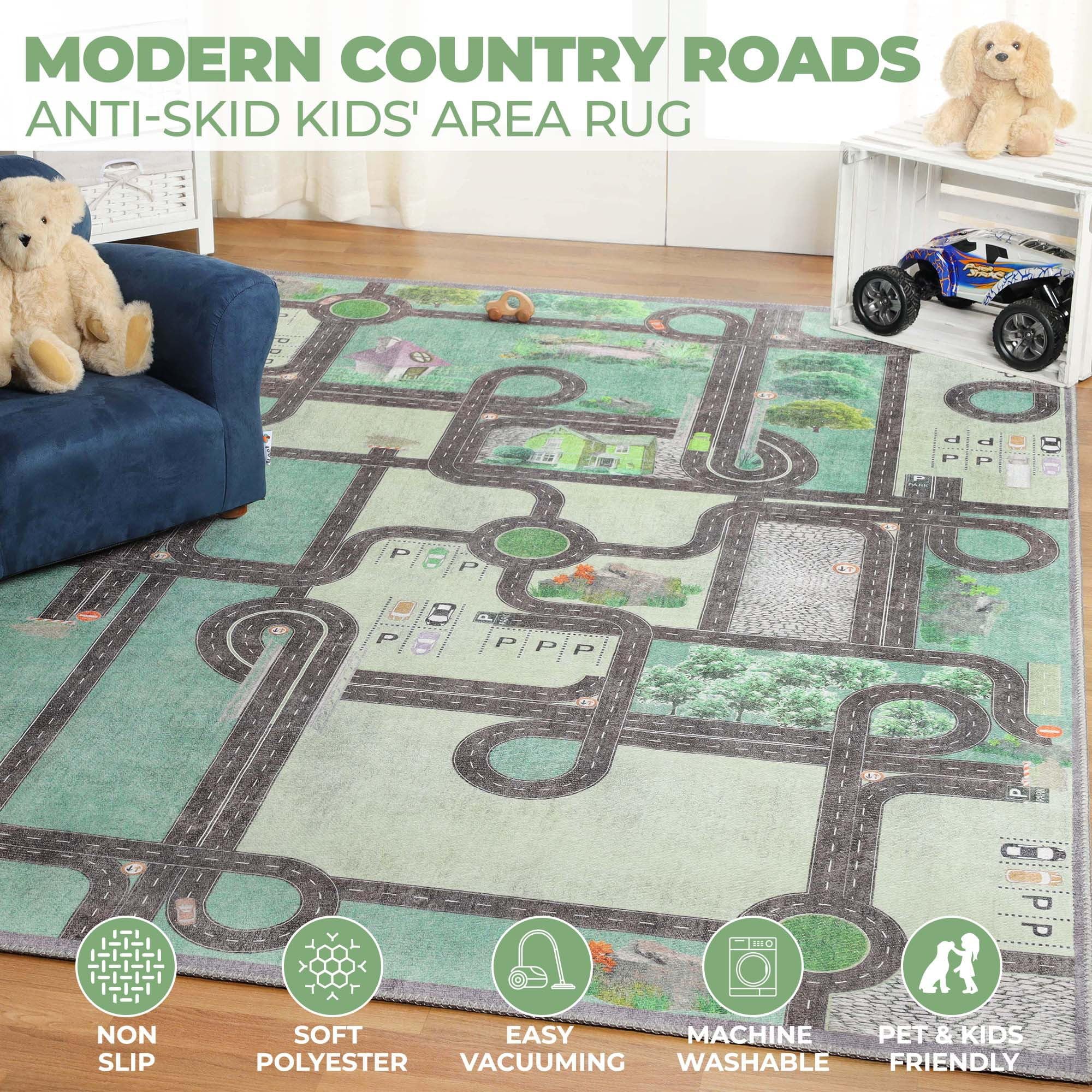 BNM Kids Multi-Color Playmat - 5' x 7' 6