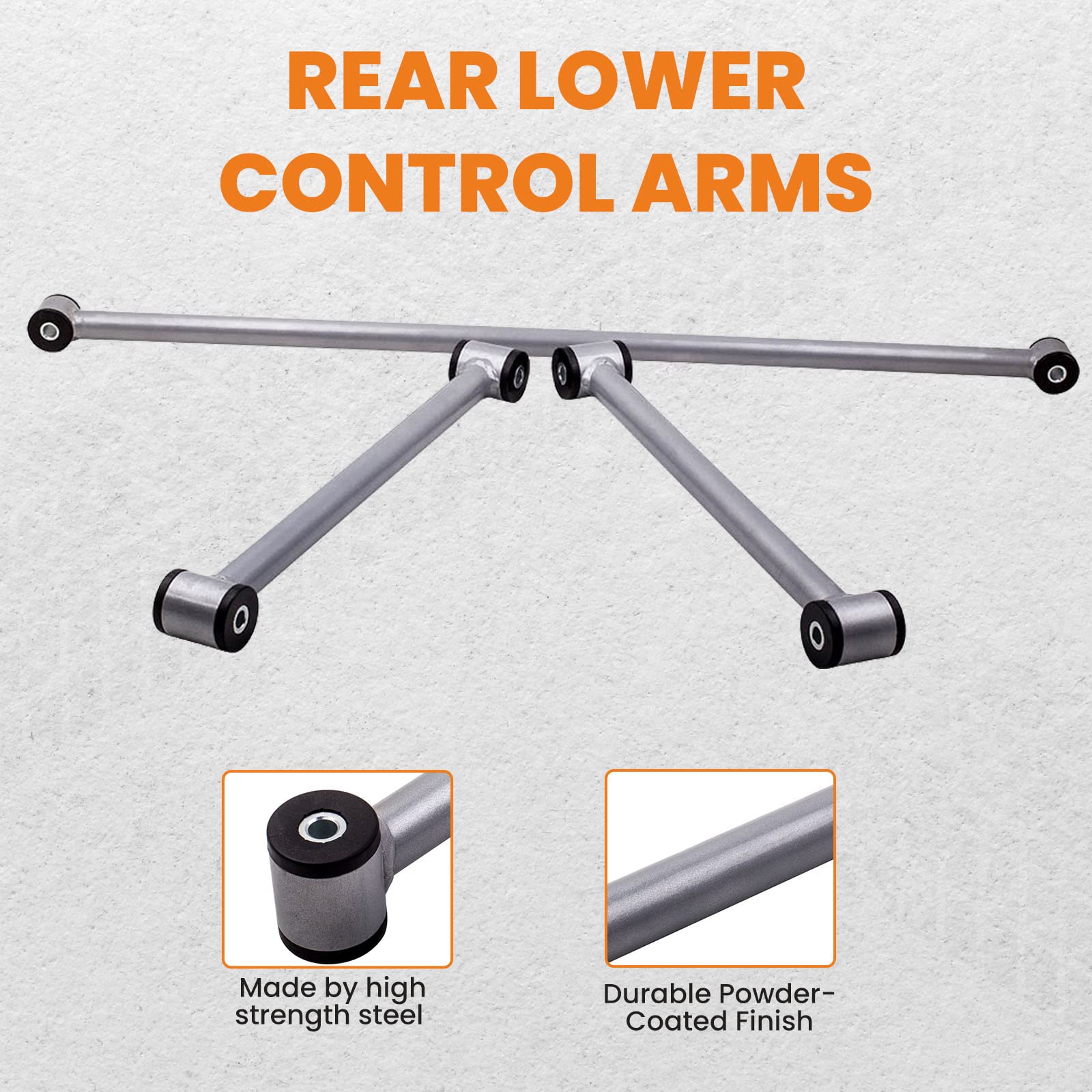 High-Performance maXpeedingrods Rear Track Bar & Trailing Arm Kit for 1982-2002 GM F-Body (Chevy Camaro/Pontiac Firebird) - Lower Control Arm & Panhard Bar Upgrade for Enhanced Stability & Handling | Perfect for Street Racing, Drifting & Performance Tuning