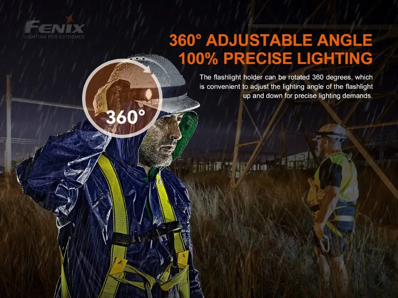 ALD 05 Helmet Flashlight Mount - Secure Headlamp Holder for Bike, Mining & Construction Helmets - Perfect for Cycling, Night Work & Outdoor Adventures