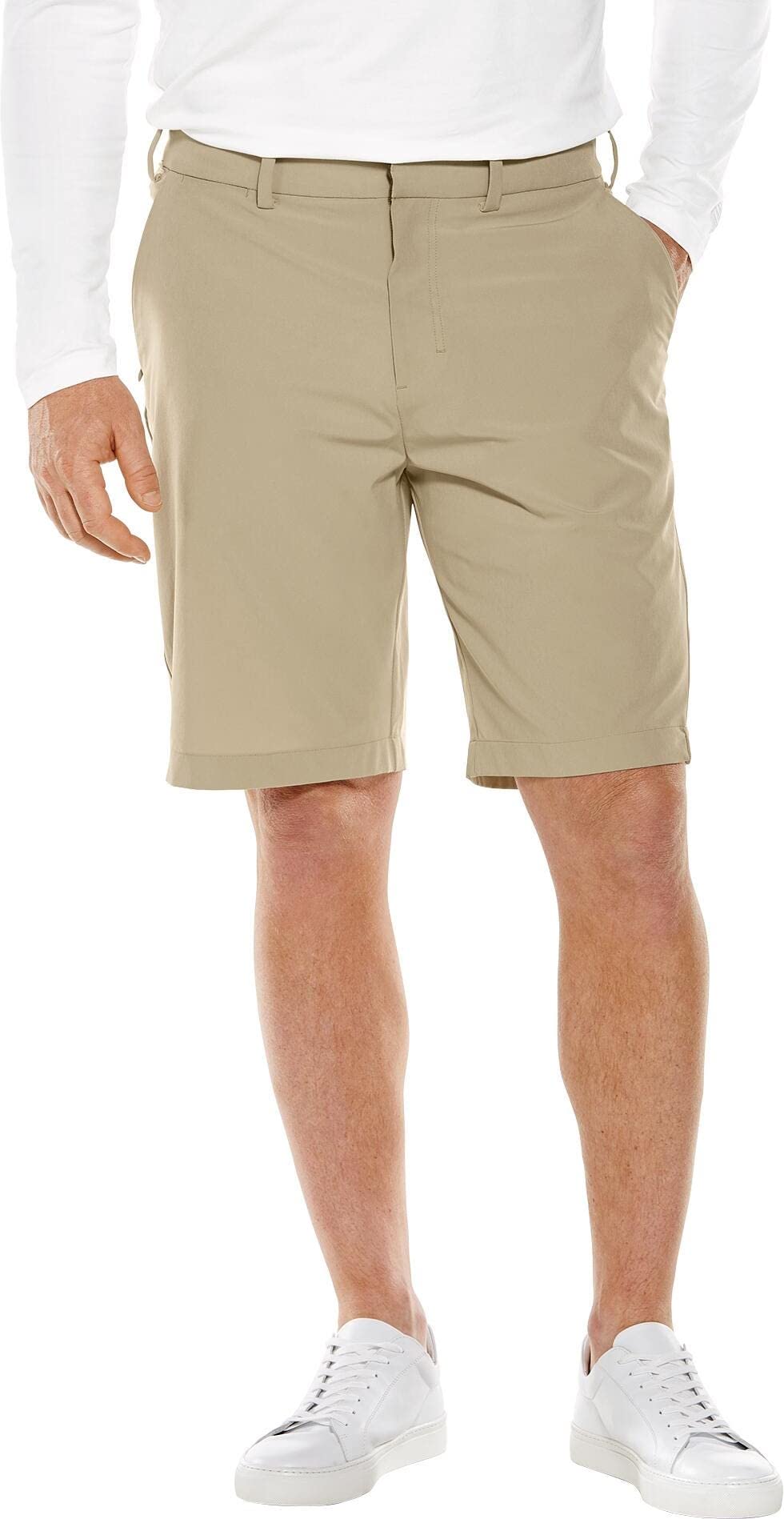 Coolibar UPF 50+ Men's Sun Protective Trek Hybrid Shorts - Lightweight Quick-Dry Hiking & Outdoor Adventure Shorts for Men