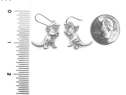 925 Sterling Silver T-Rex Dinosaur Earrings for Women - Handmade Dainty Jewelry Gift for Her - Perfect for Birthday, Anniversary & Everyday Wear
