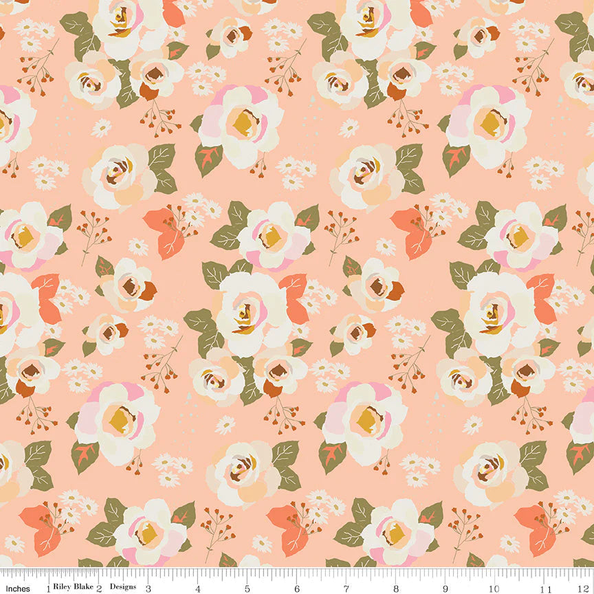 Riley Blake Designs C12750 Forgotten Memories Apricot Fabric - Perfect for Quilting, Sewing, and DIY Home Decor Projects