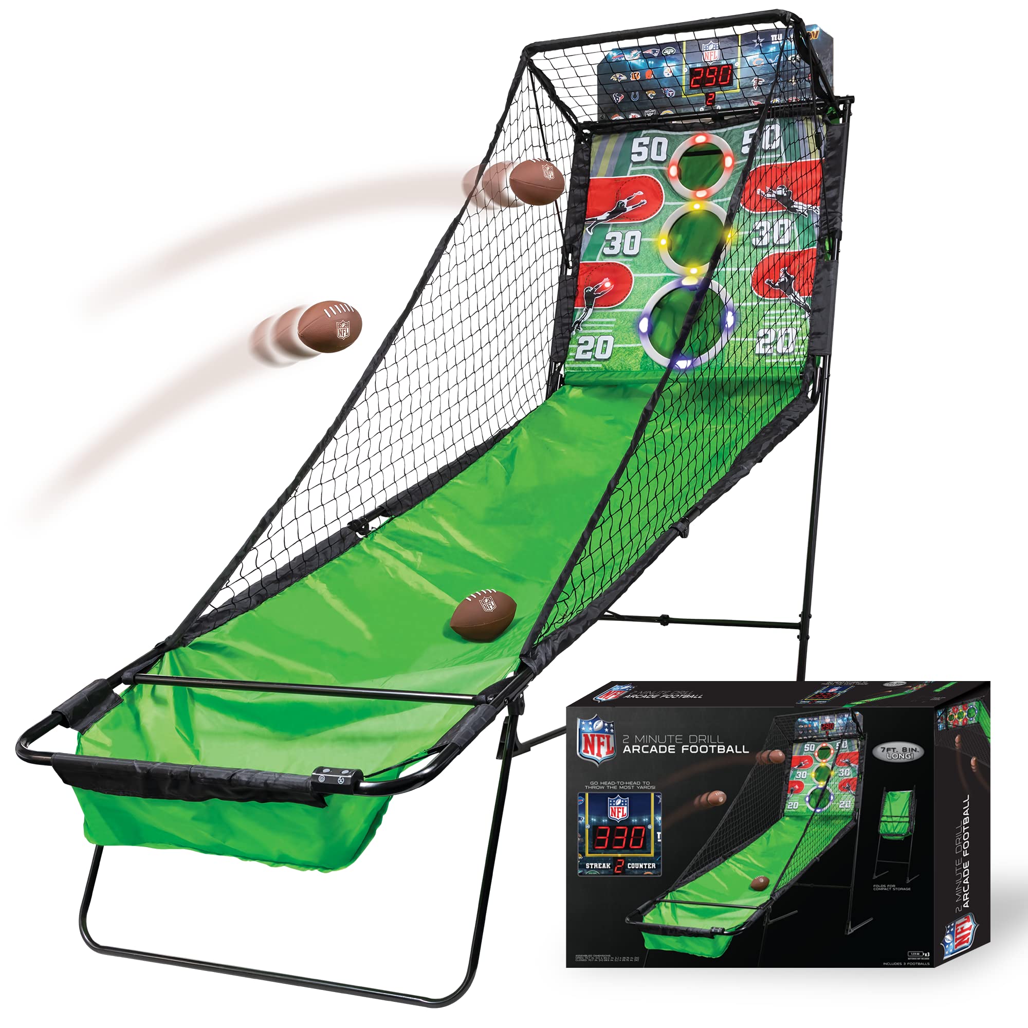 EastPoint Sports NFL 2 Minute Drill Football Game - Foldable Indoor Arcade Football Game for Kids & Adults - Perfect for Game Rooms, Parties & Family Fun Nights