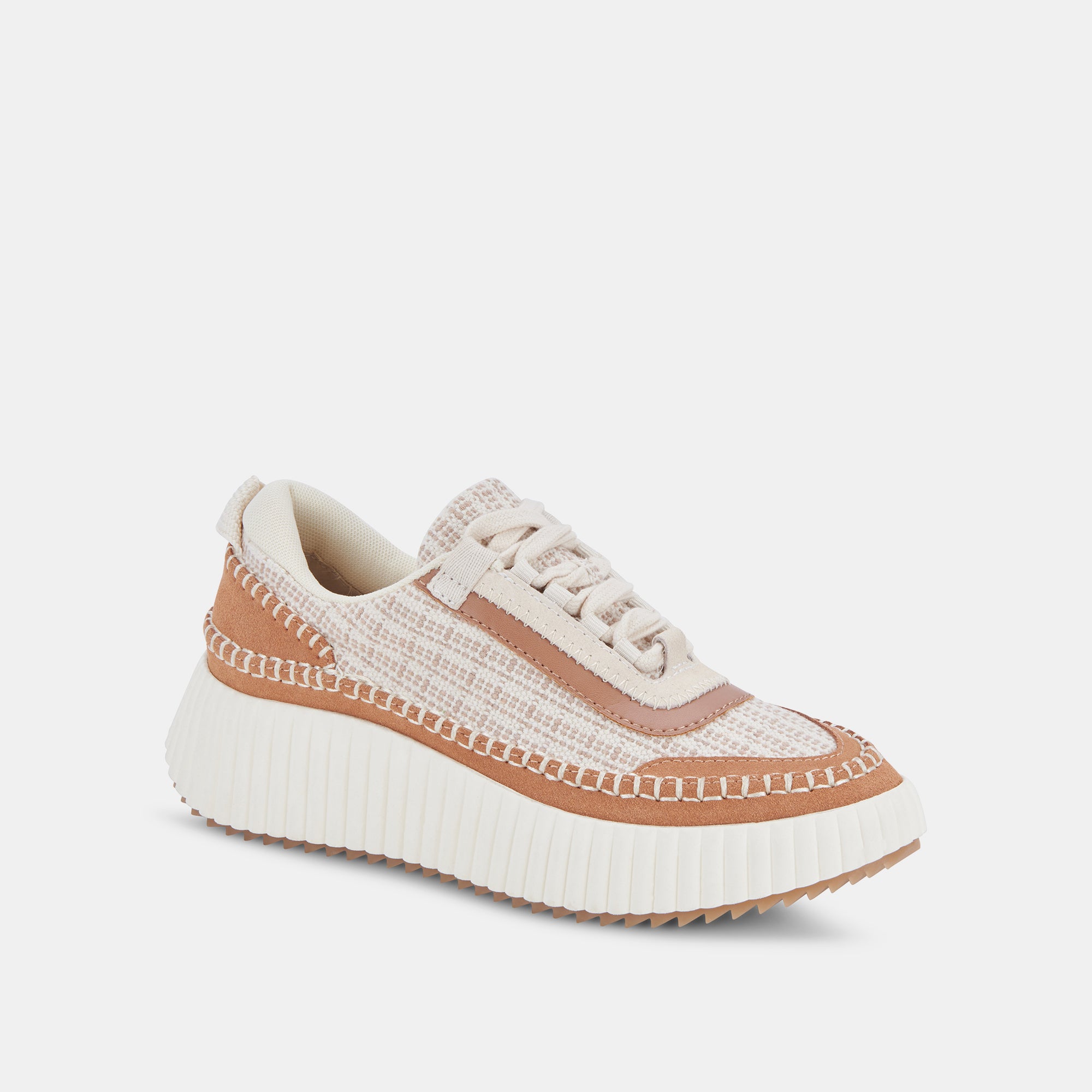 DOLEN Brown Multi Woven Sneakers for Men & Women - Comfortable Casual Walking Shoes for Daily Wear, Travel & Outdoor Activities