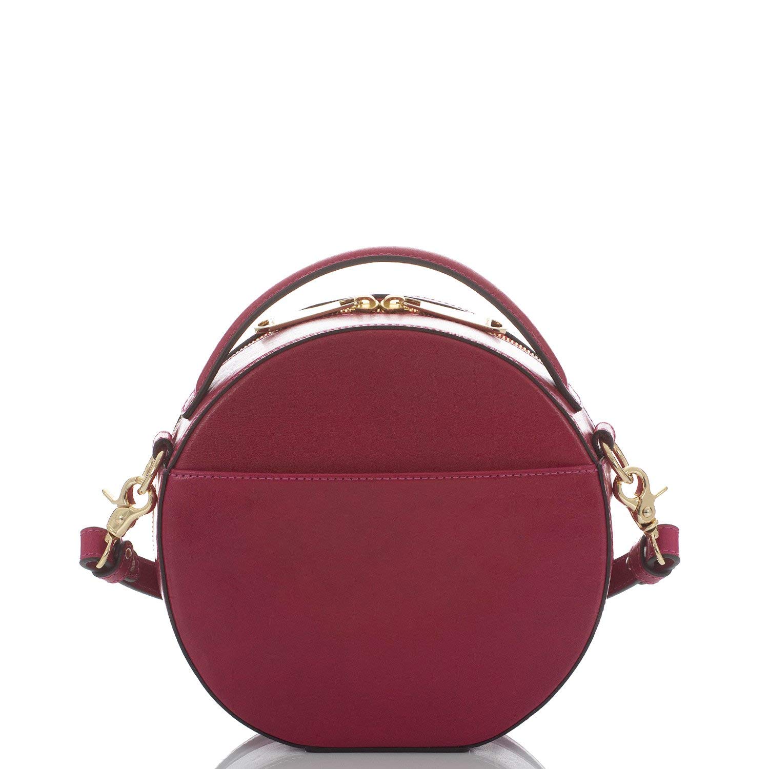 Brahmin Lane Leather Shoulder Bag in Fuchsia - Stylish Crossbody Purse for Women, Perfect for Work, Travel, and Everyday Use