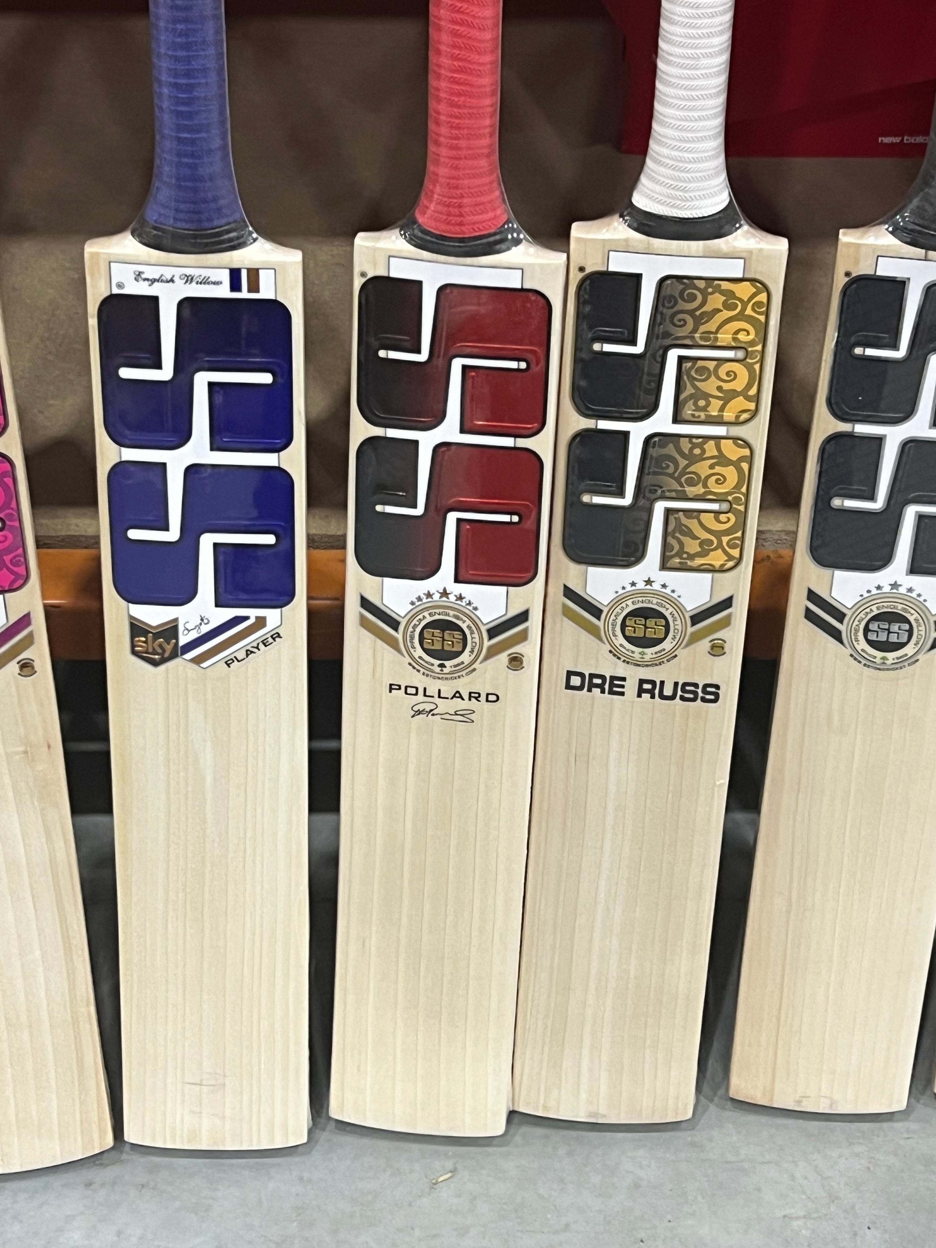 Premium SS Ton DRE RUSS Cricket Bat for Adults - Professional Grade Player's Bat for Cricket Matches & Practice Sessions - Perfect for League Play, Backyard Games & Training Drills