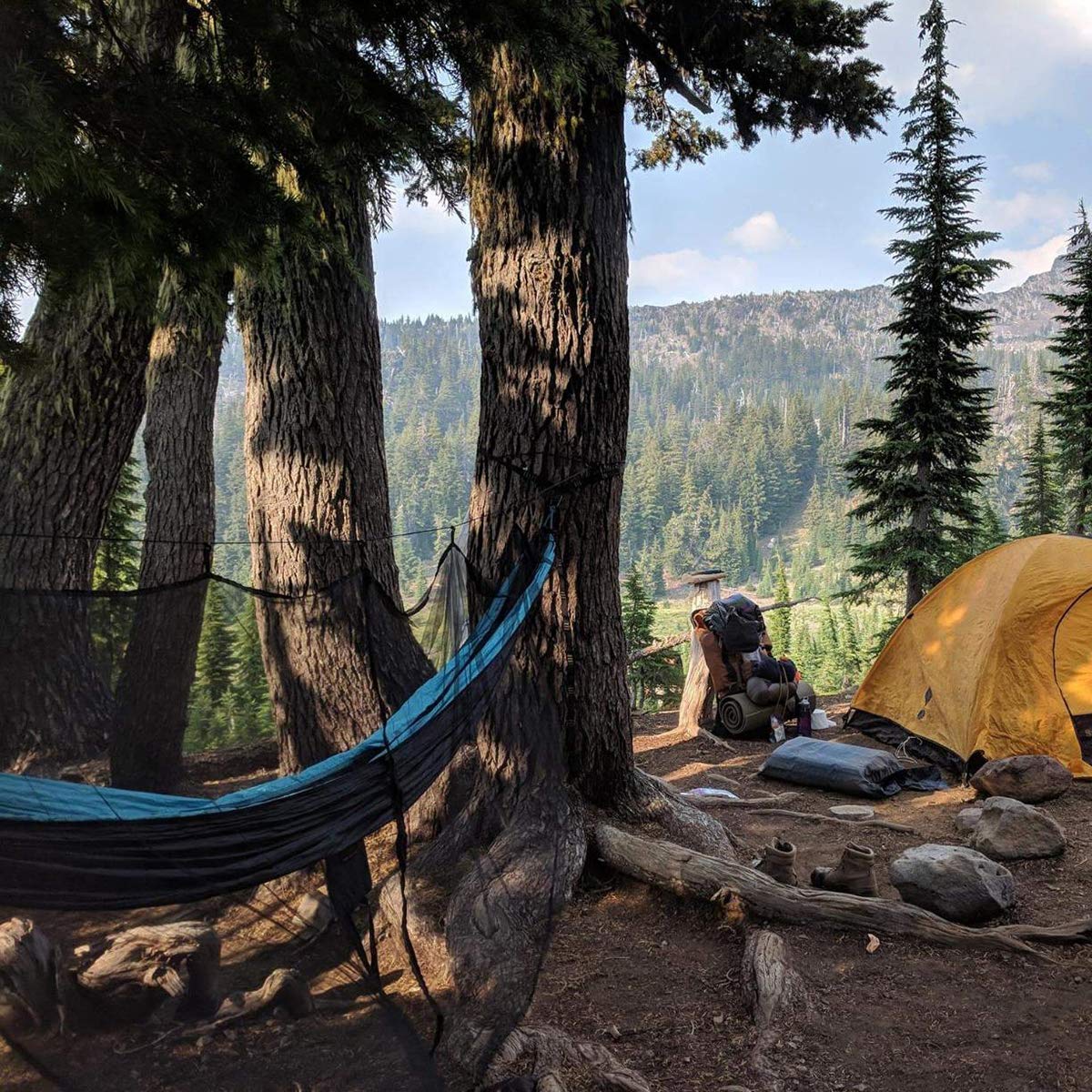 XL Hammock Mosquito Net 11x4.6FT - No-See-Ums Proof Polyester Fabric with 360° Protection & Dual-Sided Diagonal Zipper - Fits All Hammocks for Camping, Backpacking, and Outdoor Relaxation