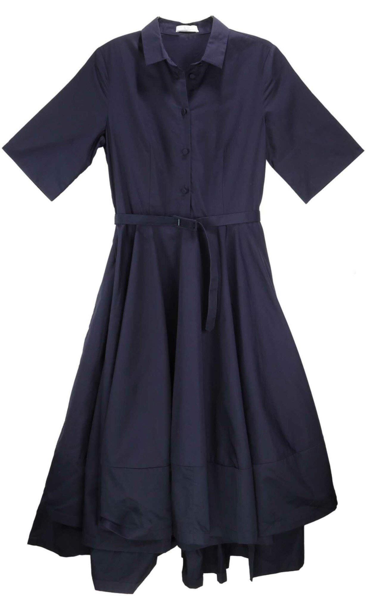 CO Essentials Women's Short Sleeve Flared Dress - Casual Summer Midi Dress for Beach, Vacation & Everyday Wear