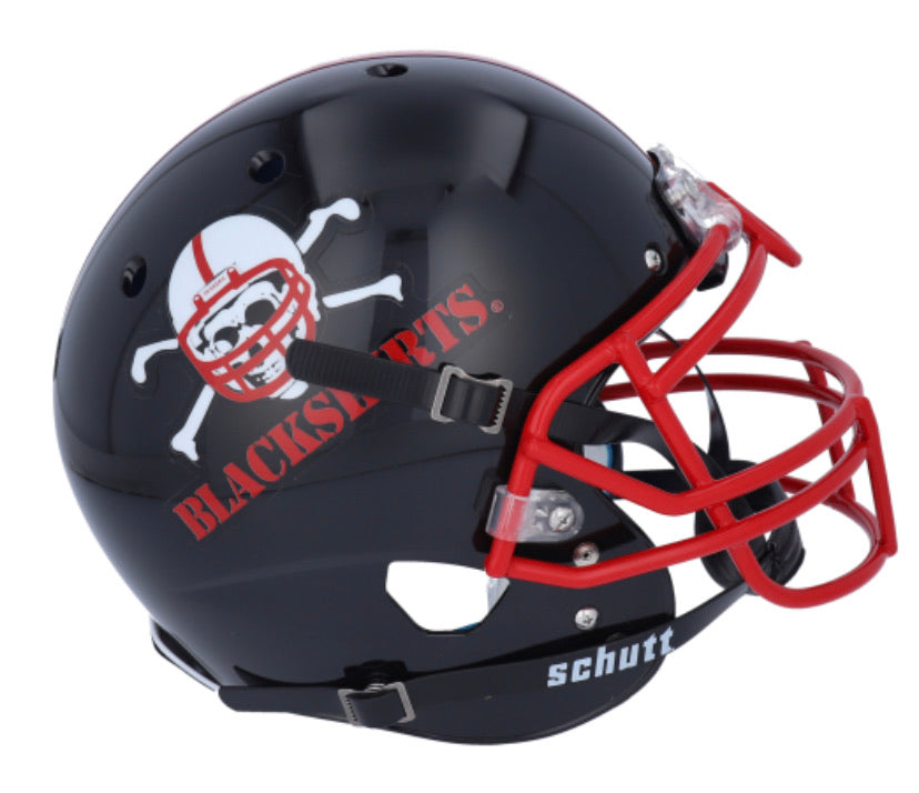 Nebraska Cornhuskers Black Shirts Schutt Mini Helmet - Authentic Collectible Football Display for Fans, Office & Man Cave Decor
