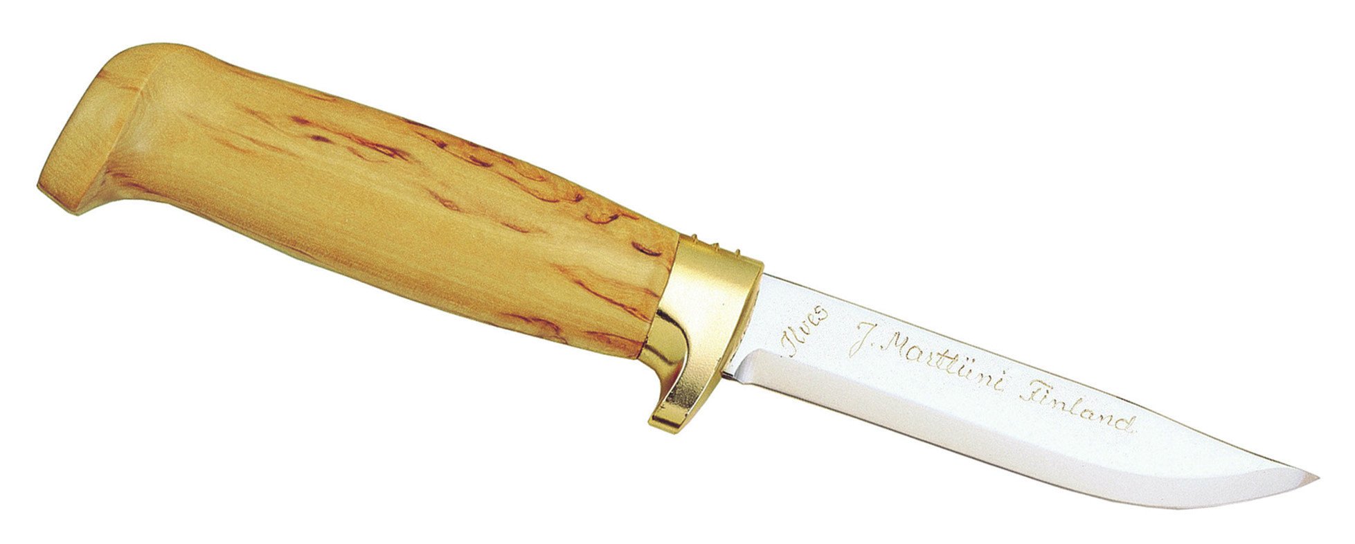 Marttiini Fixed Blade Hunting Knife - Outdoor Camping Survival Knife for Hunting, Fishing & Bushcraft - Durable Carbon Steel Blade with Wood Handle