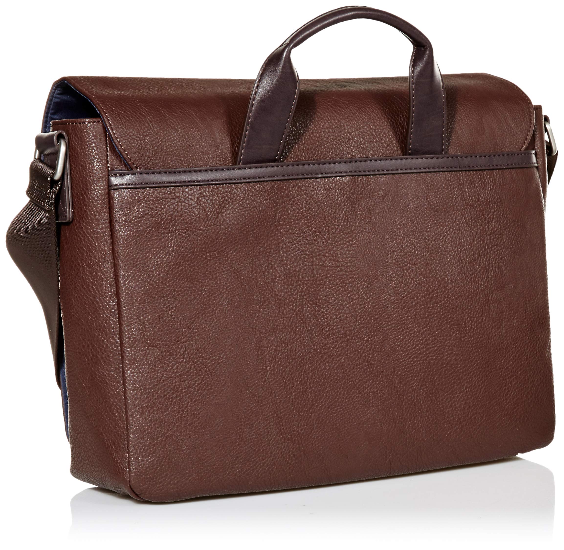 Tommy Hilfiger Men's Leo Messenger Bag - Stylish Crossbody Laptop Bag for Work, Travel & College | Durable Leather Shoulder Bag for Business & Everyday Use