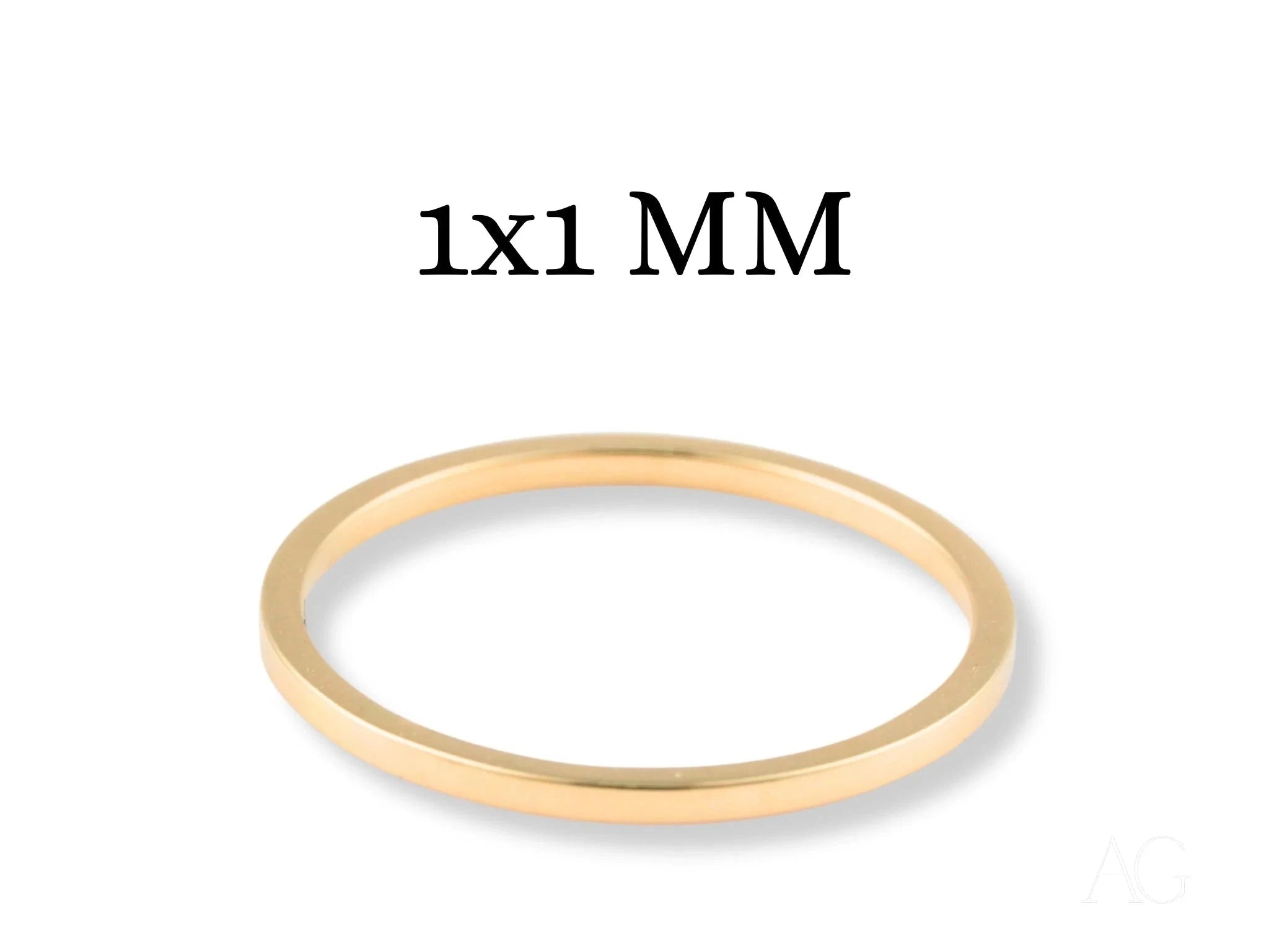 1mm Essence Linea Gold Ring – Dainty & Elegant Jewelry for Everyday Wear, Special Occasions & Gifts