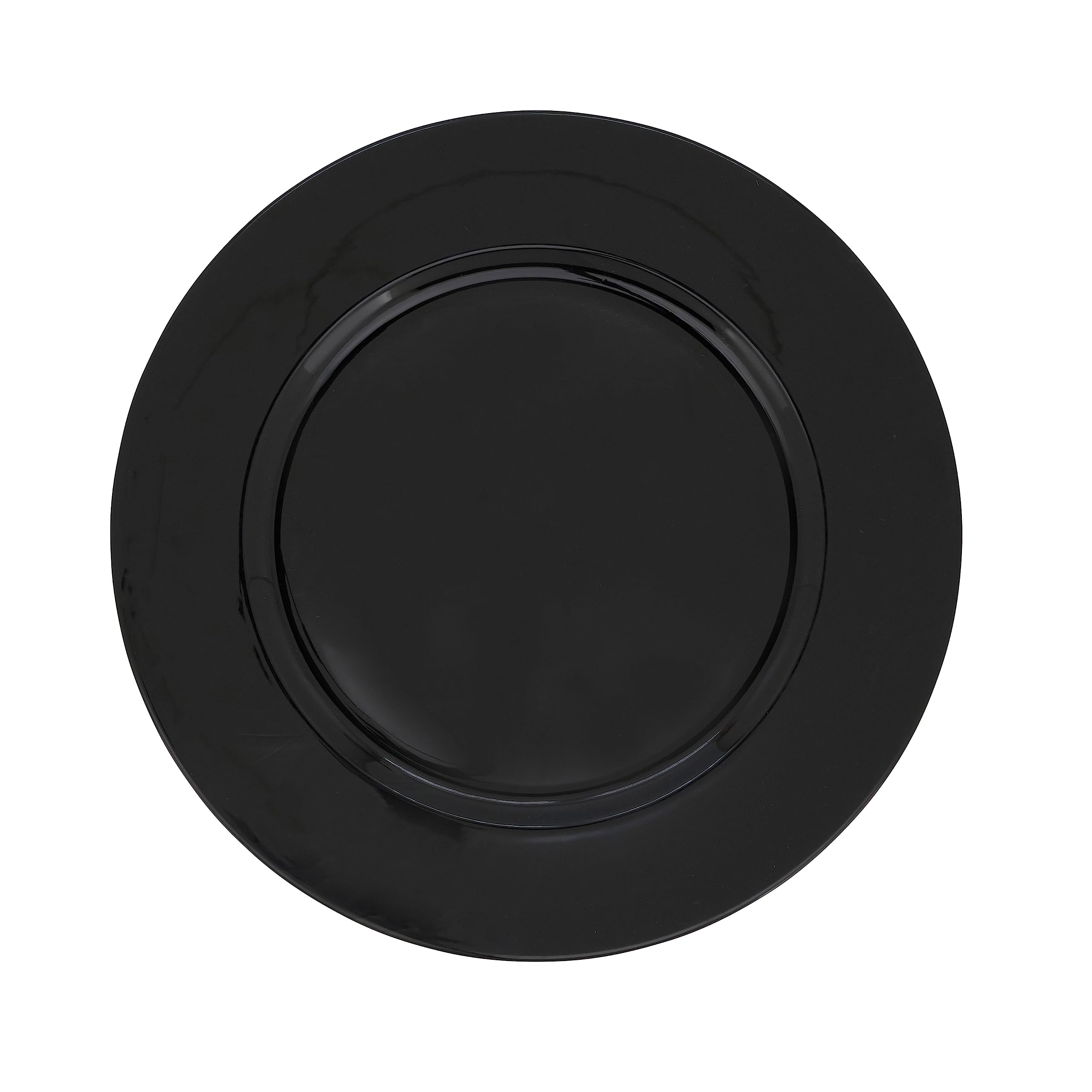 Premium SARO LIFESTYLE Classic Design Charger Plates - Set of 4 Elegant Decorative Dinner Plates for Formal Dining, Weddings & Holiday Tablescapes