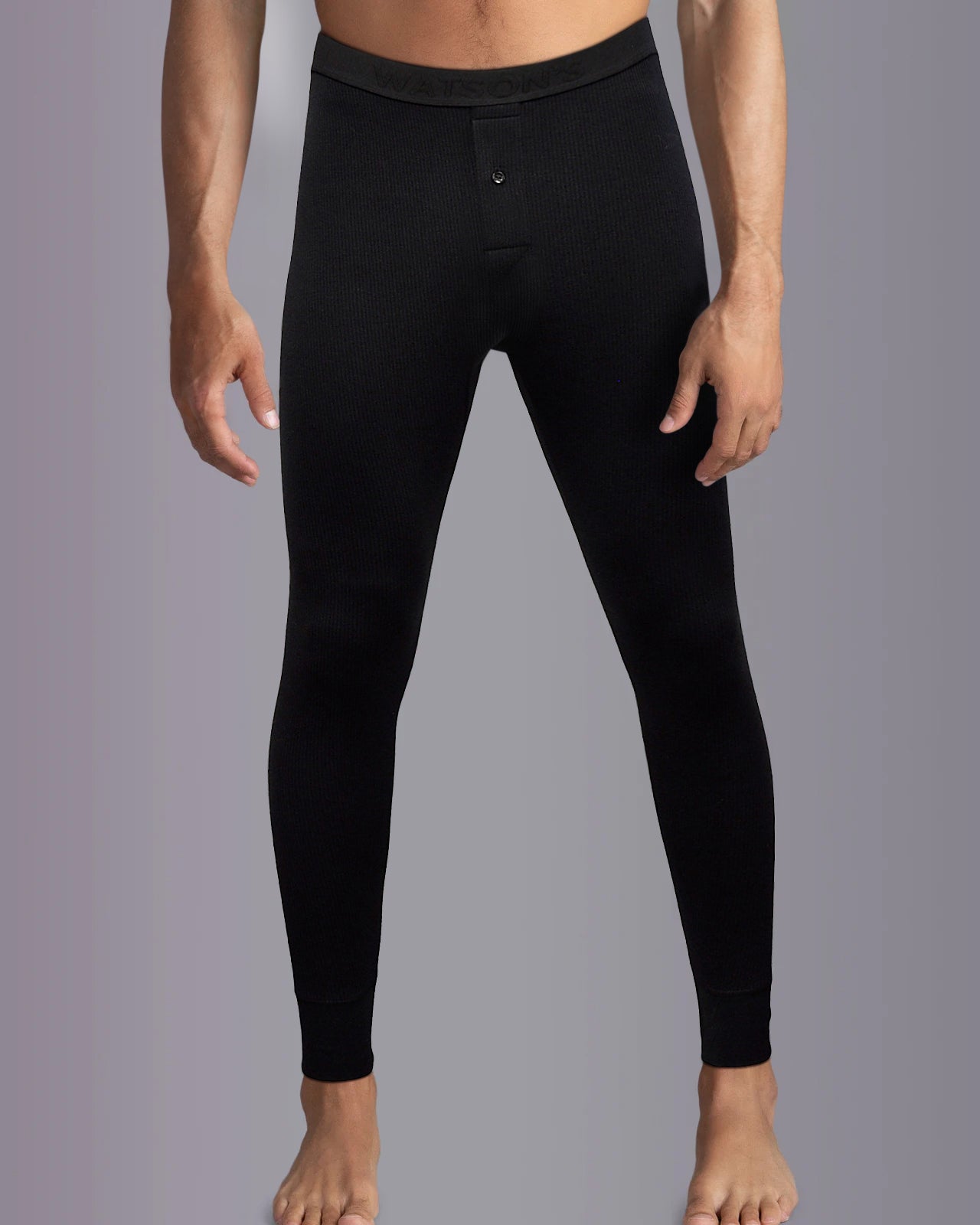 Men's Thermal Long Johns with Button Front - Warm Winter Base Layer for Cold Weather, Outdoor Activities & Layering