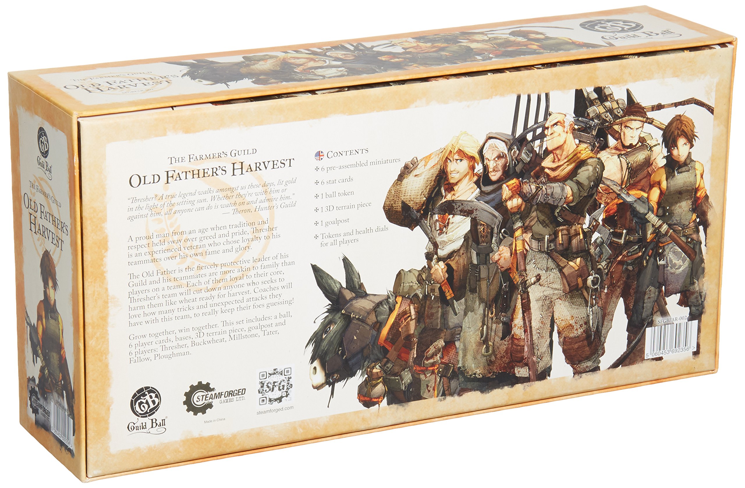 Guild Ball: Farmers Old Fathers Harvest Miniature Game Figure - Steamforged Games Official Tabletop RPG Character Model for Fantasy Gaming & Collectors
