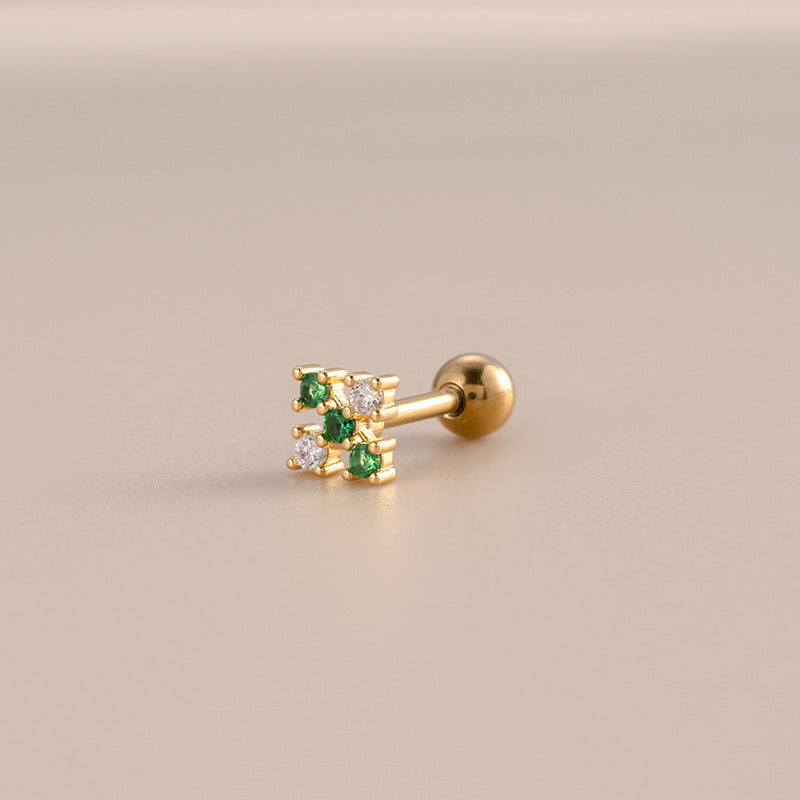 16G Surgical Steel Cartilage Earrings - Snake & Butterfly Studs for Women | Hypoallergenic Body Jewelry | Perfect for Daily Wear, Parties & Gifts (HSPJ881)