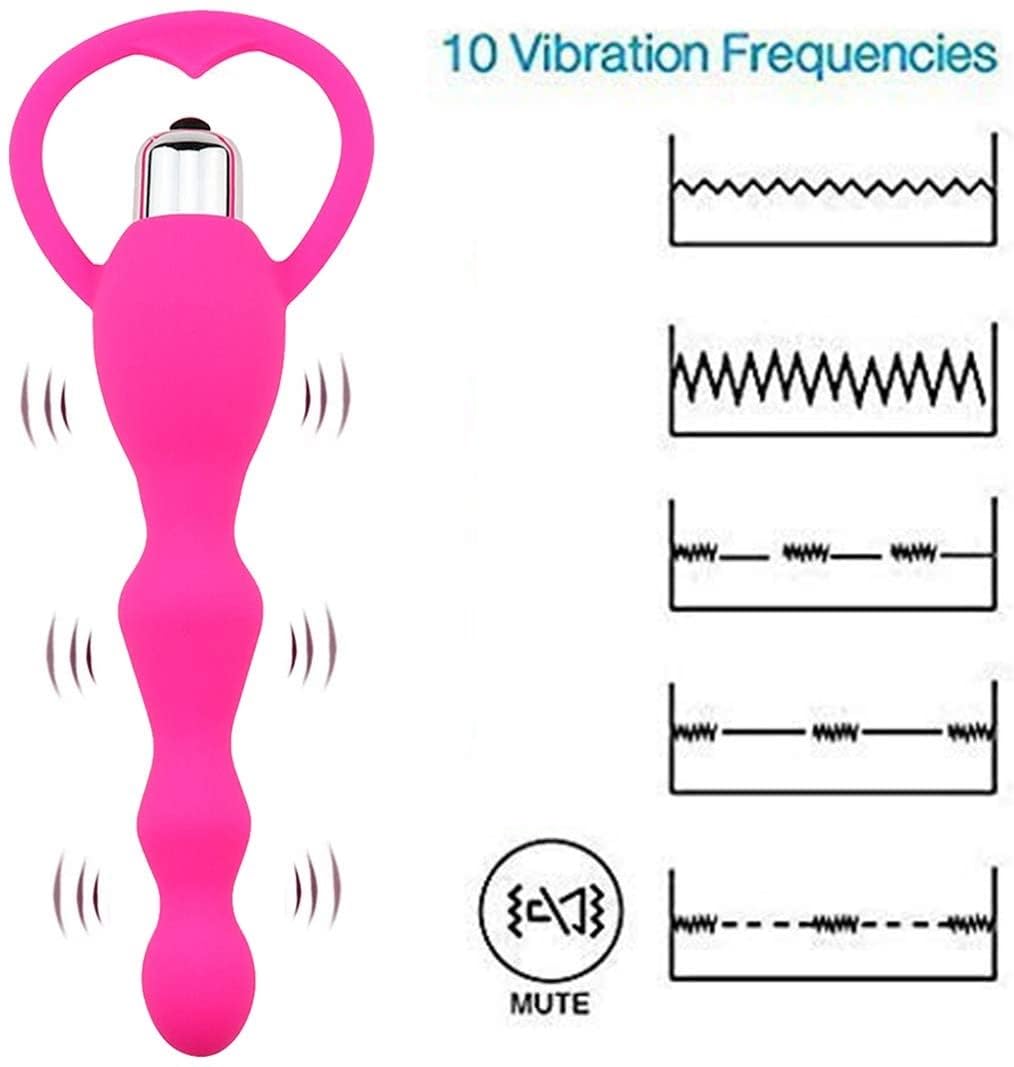 Premium Anal Beads Training Set for Women & Men - Silicone Butt Plugs for Relaxation & Pleasure - Adult Toy Kit with Sunglasses (Model G-7071) - Perfect for Couples Play, Solo Exploration & Sensual Massage