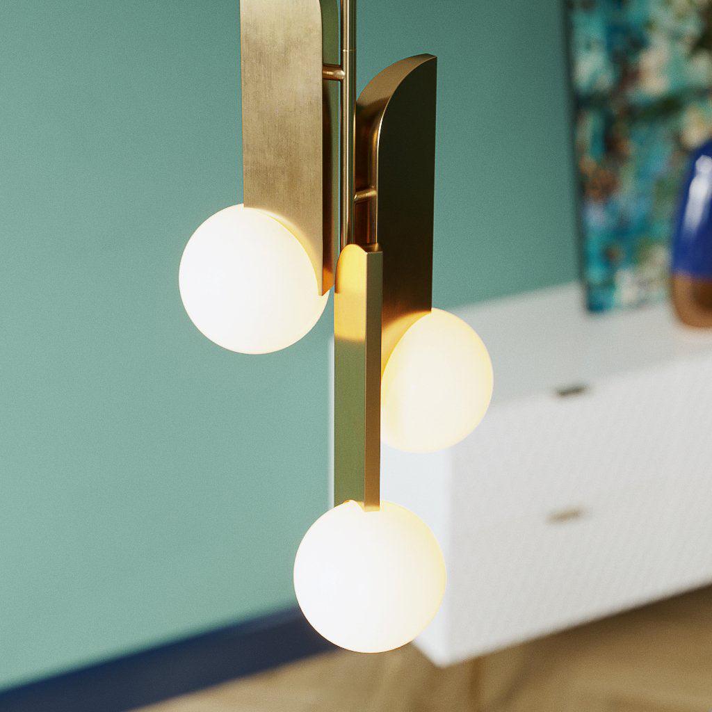 Modern Bower Pendant Lamp - Sleek Hanging Light Fixture for Dining Room, Kitchen Island & Bedroom Decor | Energy Efficient LED Lighting for Home & Office