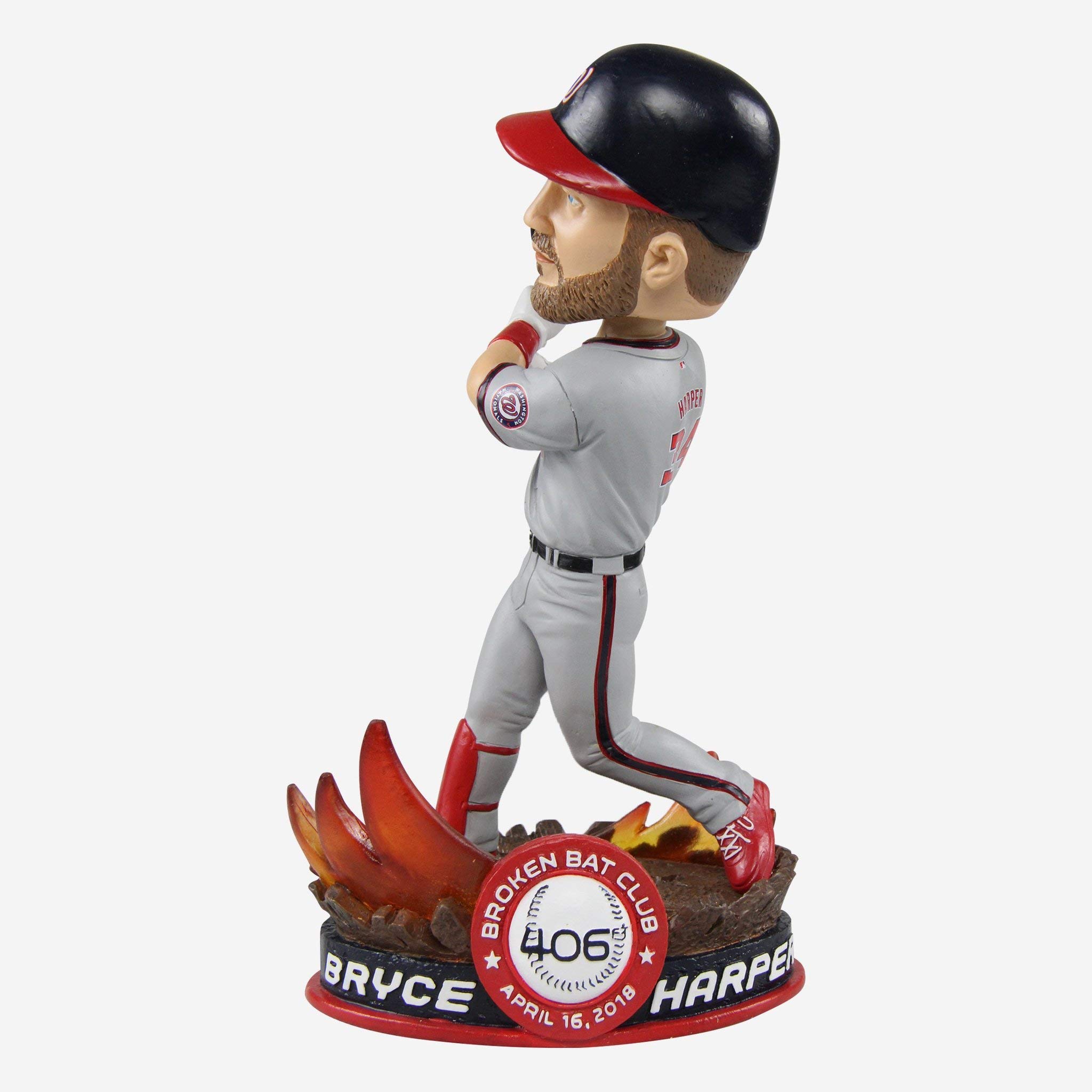 Bryce Harper Washington Nationals Broken Bat Special Edition Bobblehead - MLB Collectible Figurine for Baseball Fans & Sports Memorabilia Collectors - Perfect for Display in Home, Office, or Man Cave