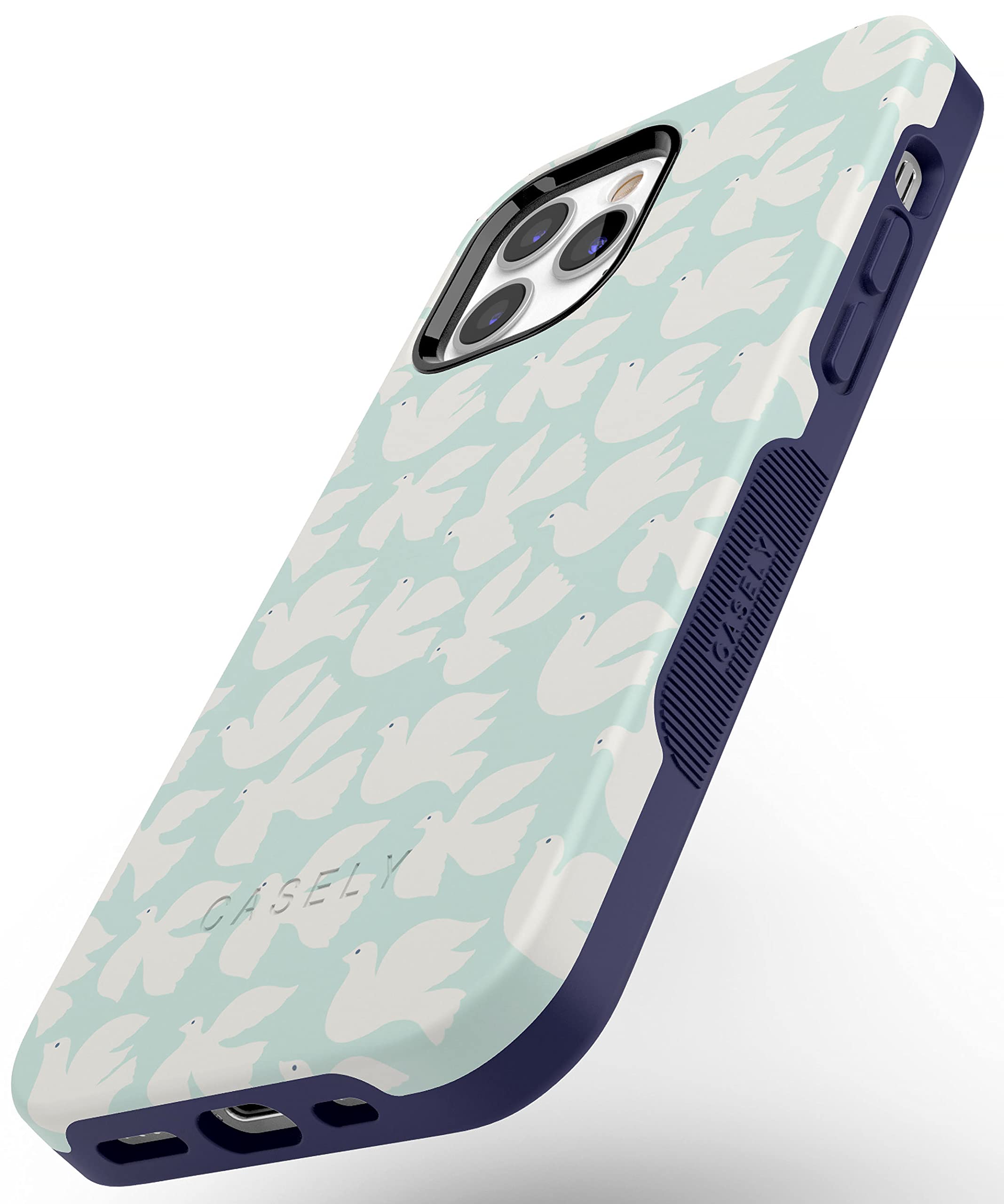 Casely iPhone 11 Pro Max Case - Premium Protective Cover with Love Birds & White Doves Design | Slim Fit, Shockproof, Scratch Resistant | Perfect for Everyday Use, Travel & Gift Giving