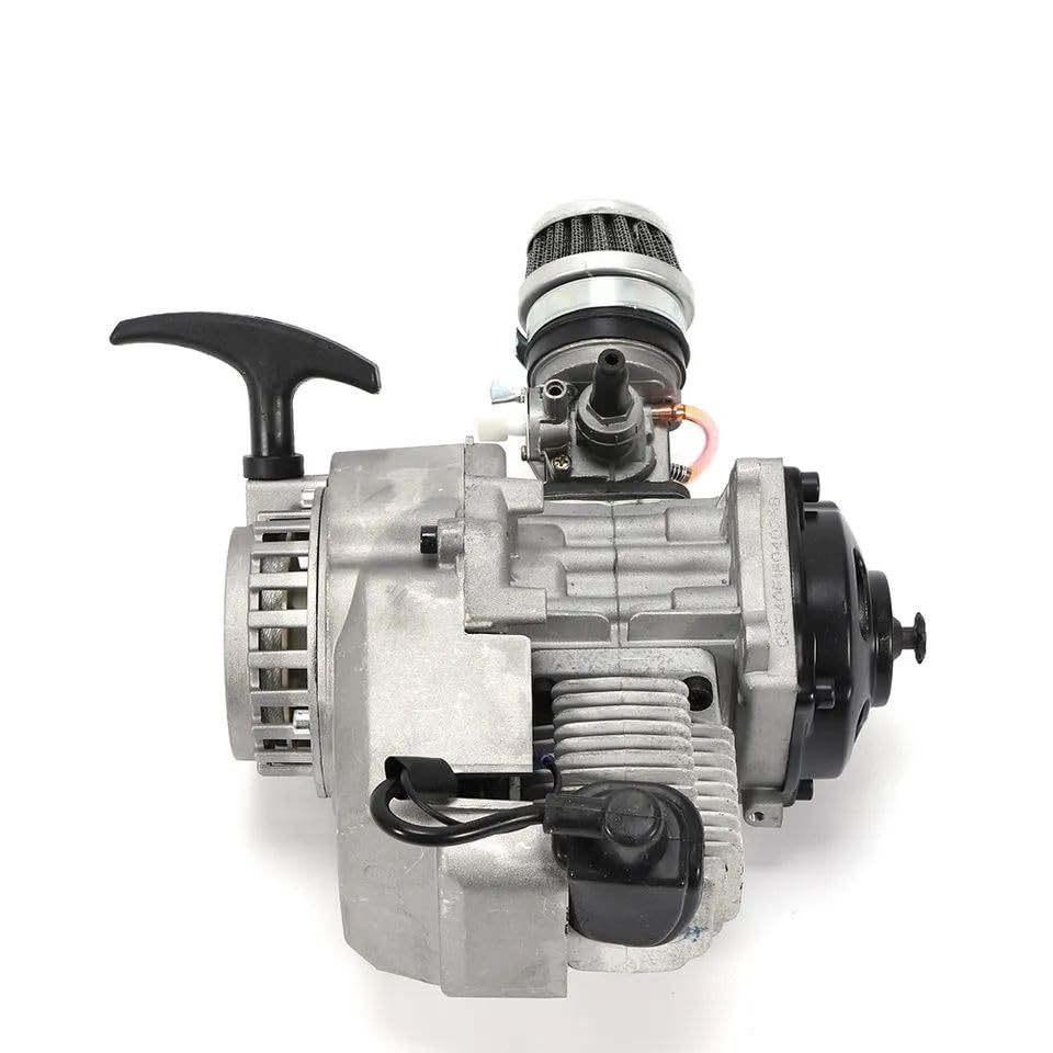 49cc 2 Stroke Engine Kit - Pull Start Motor for Pocket Bike, Mini Dirt Bike, ATV & Scooter | High Performance Air-Cooled Gas Engine for Kids & Adults | Perfect for Off-Road Racing, Backyard Riding & Trail Adventures