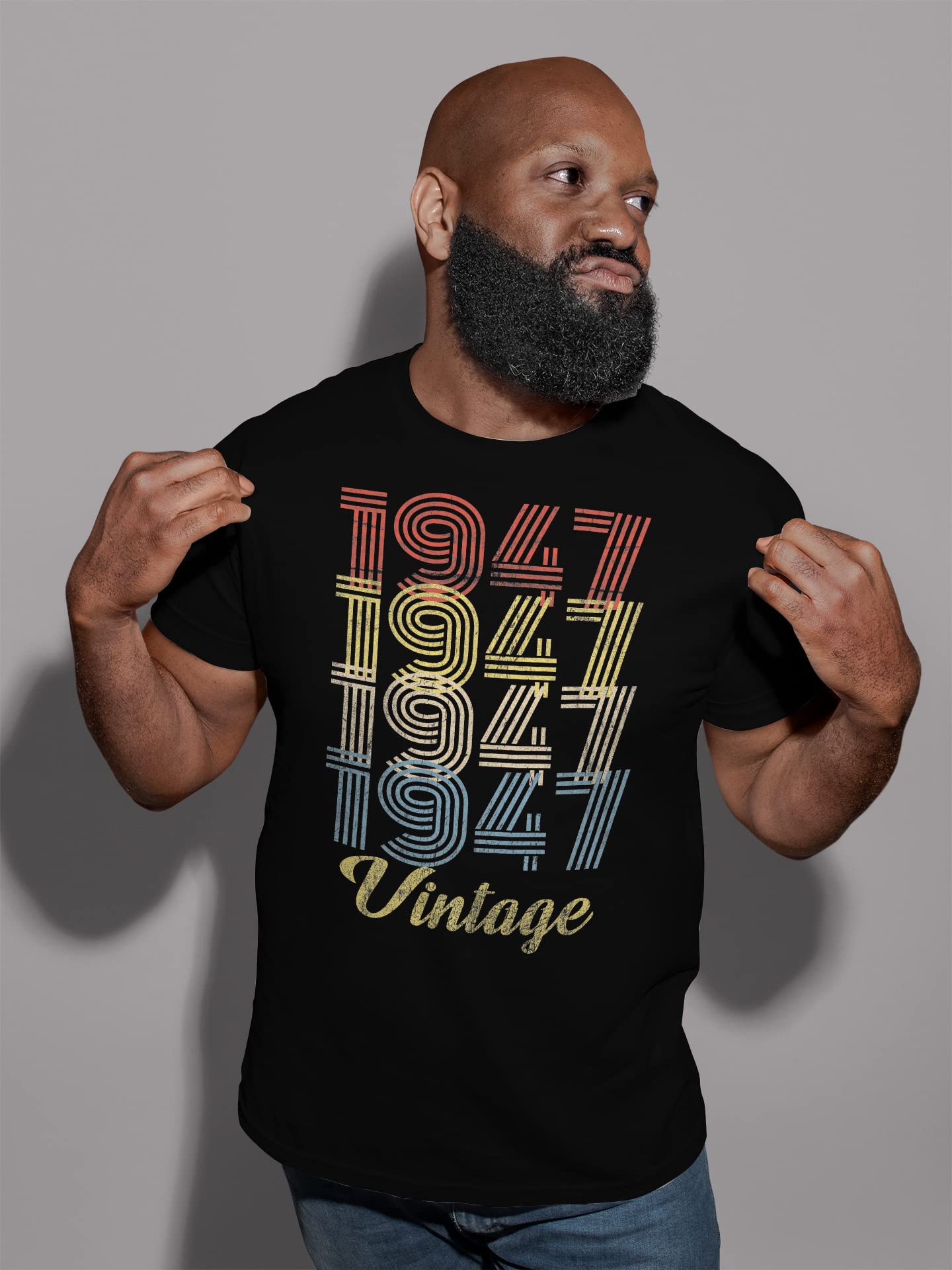 Vintage 1947 Retro 78th Birthday Gift for Men - Classic 78th Birthday Shirt - Perfect for Grandpa's Milestone Celebration & Birthday Parties