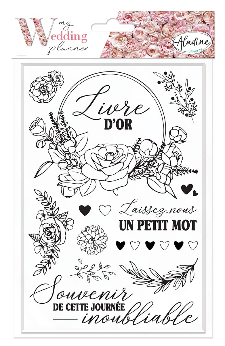 Wedding Planner Guest Book Stamp Sheet - Creative Wedding Planning & Organization Kit for Brides | Perfect for DIY Wedding Invitations, Guest Signatures & Keepsake Memories