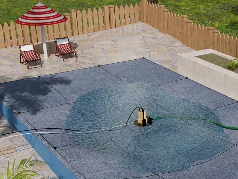 K2 Pumps UTA02502APK 1/4 HP Automatic Pool Cover Pump - Heavy Duty Water Removal for Inground & Above Ground Pools, Spas, and Covers - Prevents Water Accumulation and Damage