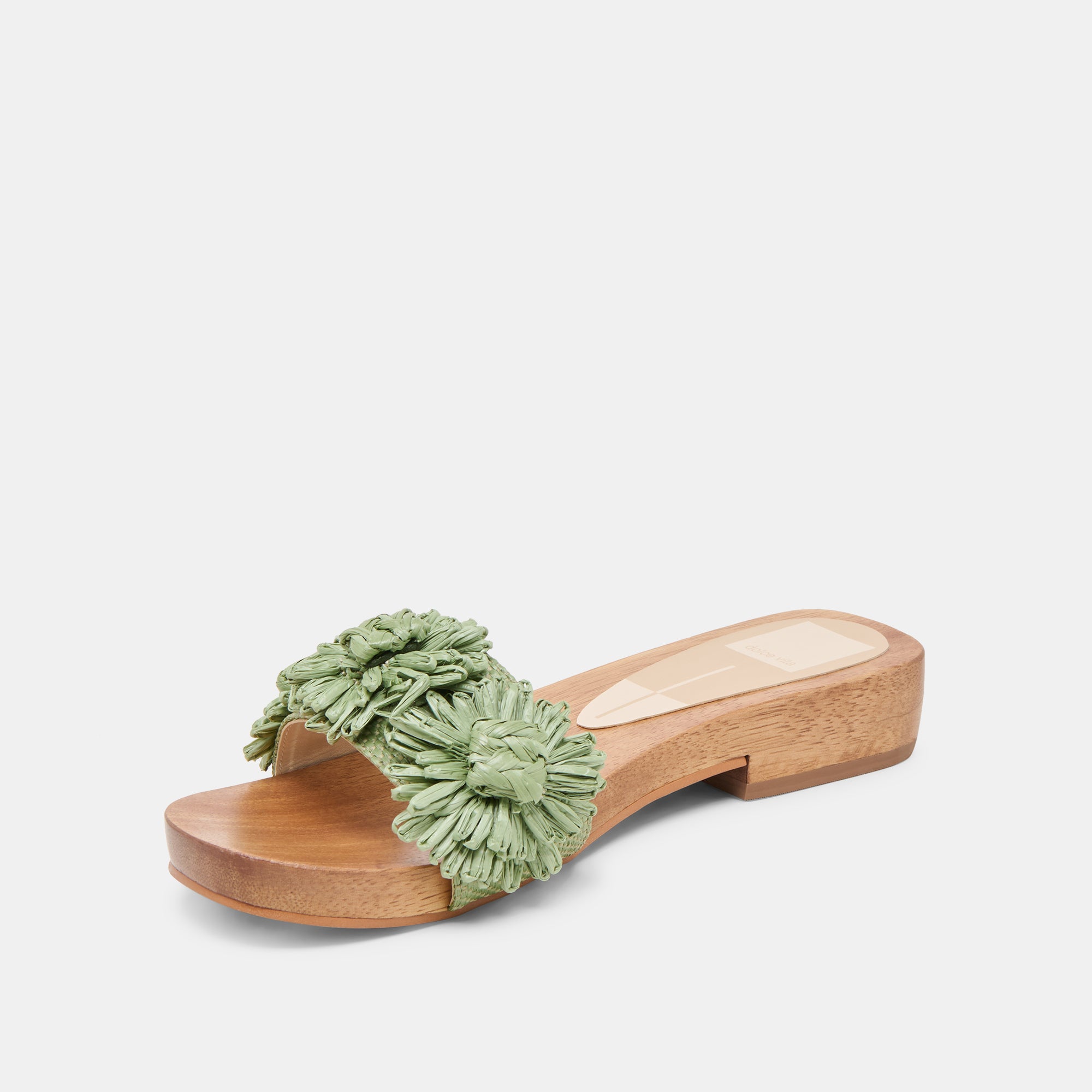 ARIENA Women's Jade Floral Raffia Sandals - Comfortable Beach & Summer Walking Shoes for Outdoor Vacations