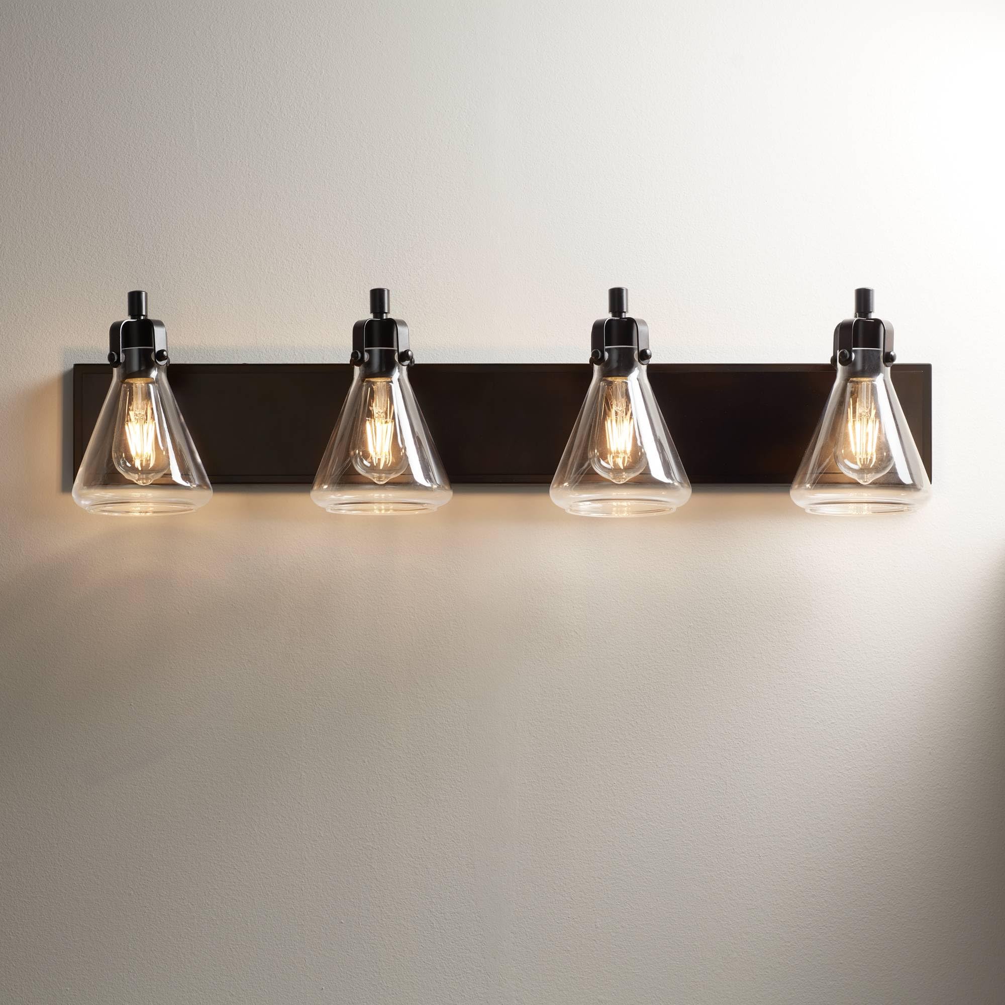Possini Euro Cindy Farmhouse Industrial Rustic Wall Light - Bronze Brown Metal Hardwired 33