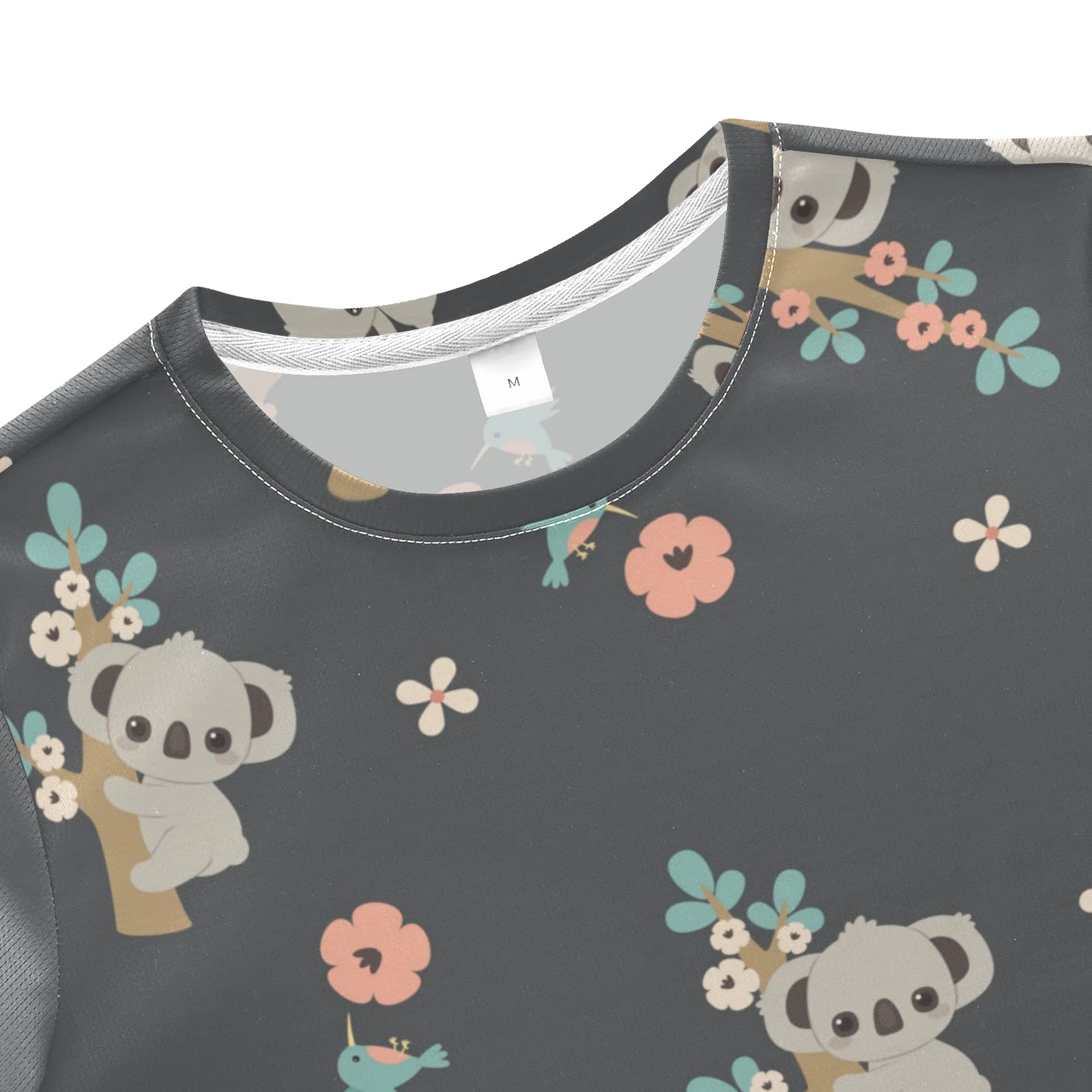 Floral Koala Print Boys Summer Outfits - Cute Short Sleeve T-Shirt & Shorts Playwear Set for Toddler Boys & Girls | Perfect for Playdates, Beach Trips & Summer Adventures