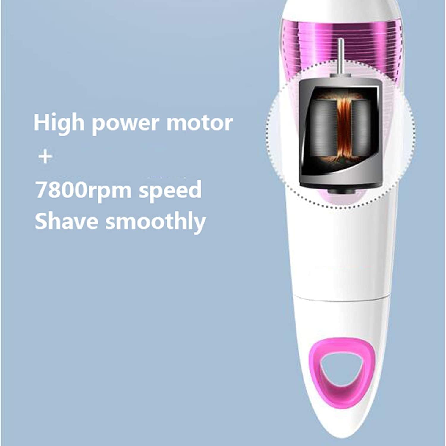 Best Electric Razor for Women - Rechargeable Wet & Dry Bikini Trimmer, Painless Hair Removal for Legs, Underarms & Body, Cordless with LED Light | Perfect for Travel, Gym & Everyday Smooth Skin Care