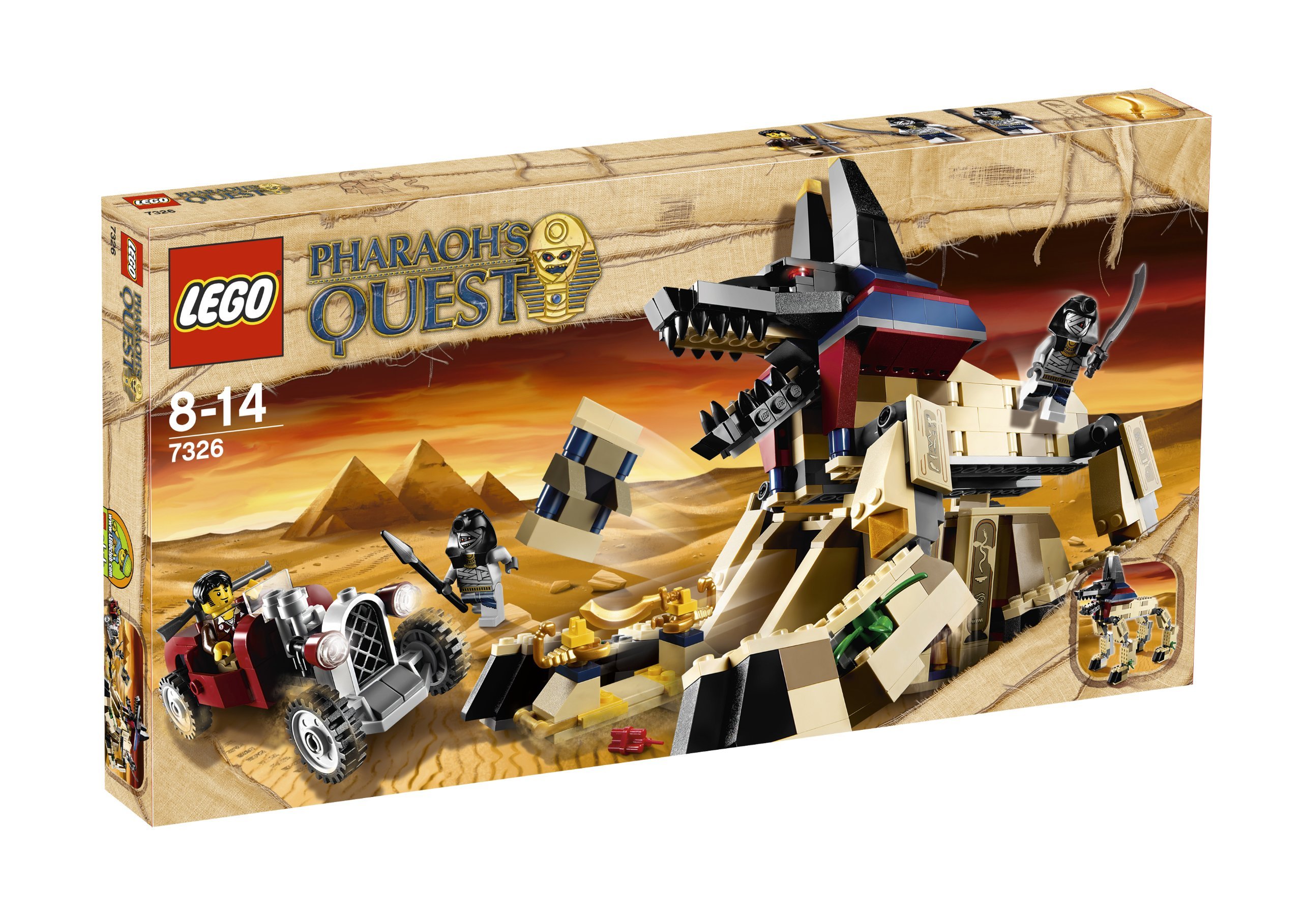 LEGO Pharaoh's Quest 7326 Rise of The Sphinx Building Set - Ancient Egypt Adventure Toy for Kids & Collectors - Perfect for Creative Play & Display