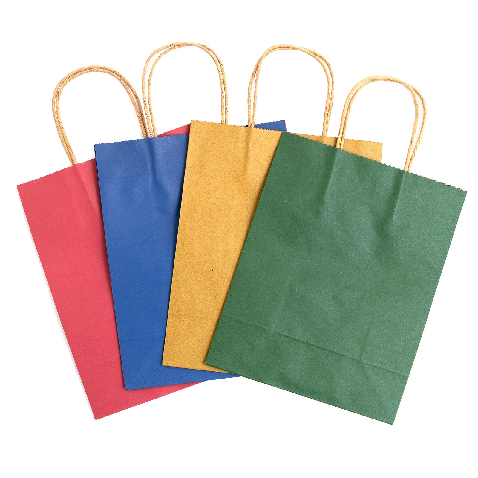 American Crafts Primary Tones Gift Bags - Colorful Party Favor Bags for Birthdays, Weddings & Baby Showers | Bulk Gift Packaging for Events & Celebrations