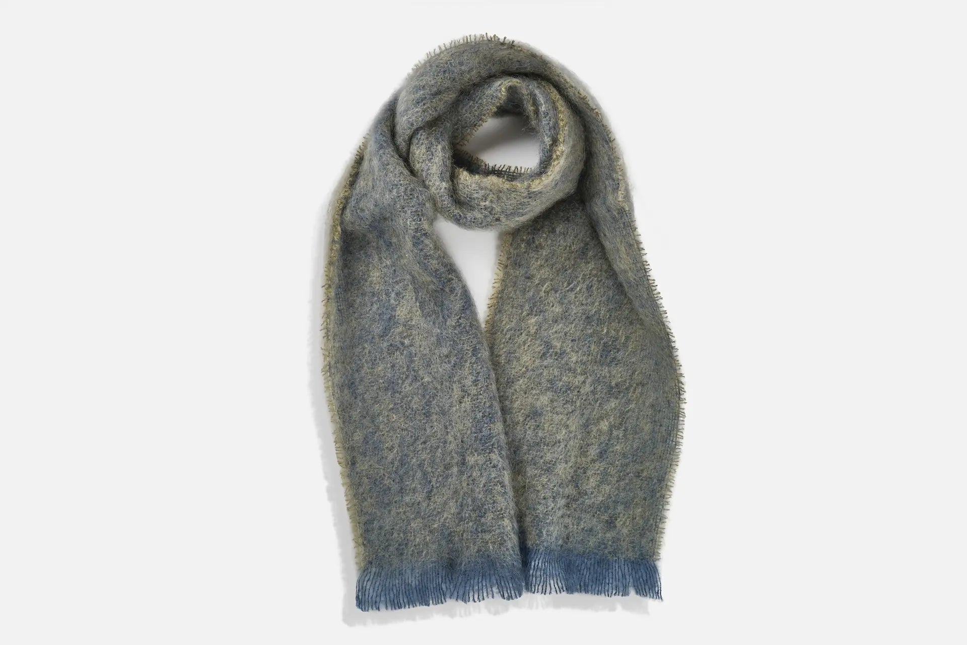 Olive Clash Mohair Scarf - Soft & Warm Winter Accessory for Women - Perfect for Cold Weather, Outdoor Activities & Fashion Styling
