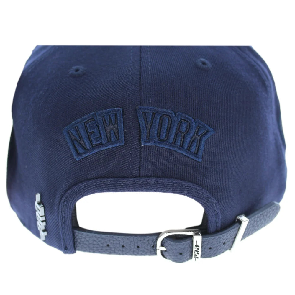New York Yankees MLB Snapback Hat - Pro Standard Unisex Adjustable Baseball Cap in Navy Blue - Perfect for Games, Fan Gear & Streetwear Fashion