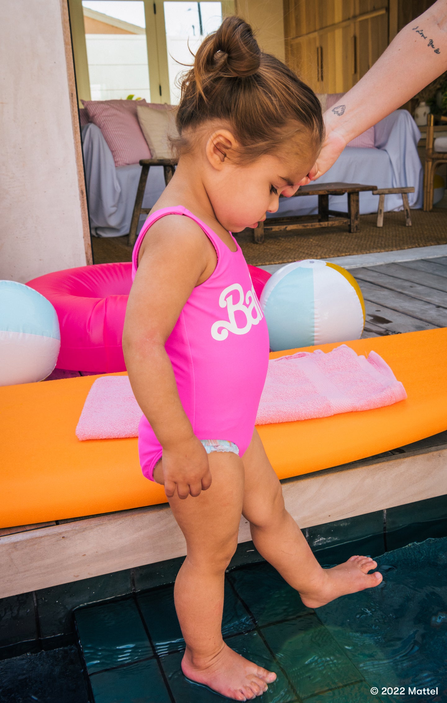 Lil Barbie™ Babe One Piece Swimsuit - Malibu Pink | Stylish Bathing Suit for Women & Girls | Perfect for Beach, Pool & Summer Vacations