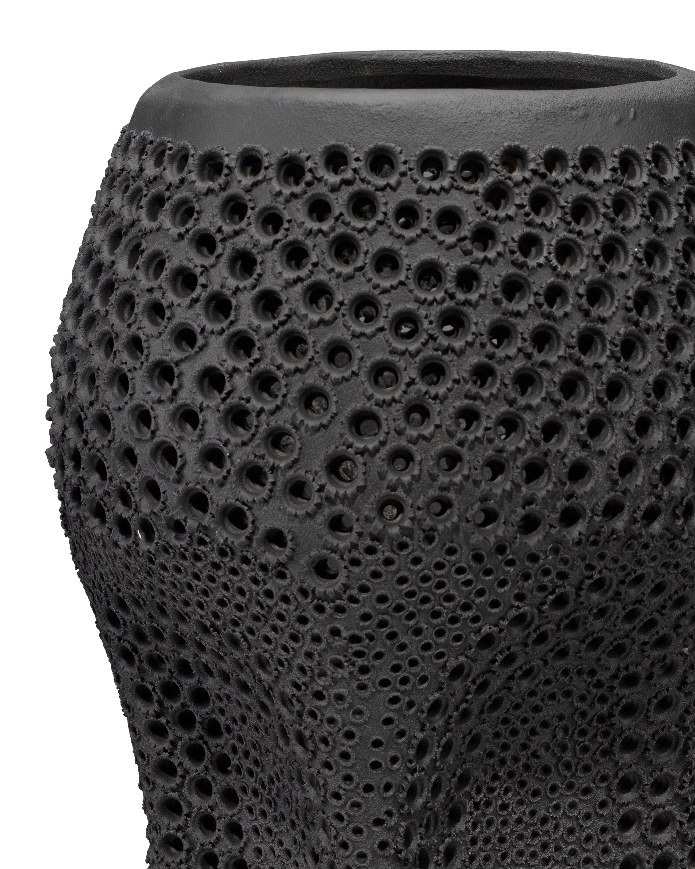Black Night Sky Vase - Modern Celestial Home Decor for Living Room, Bedroom & Office