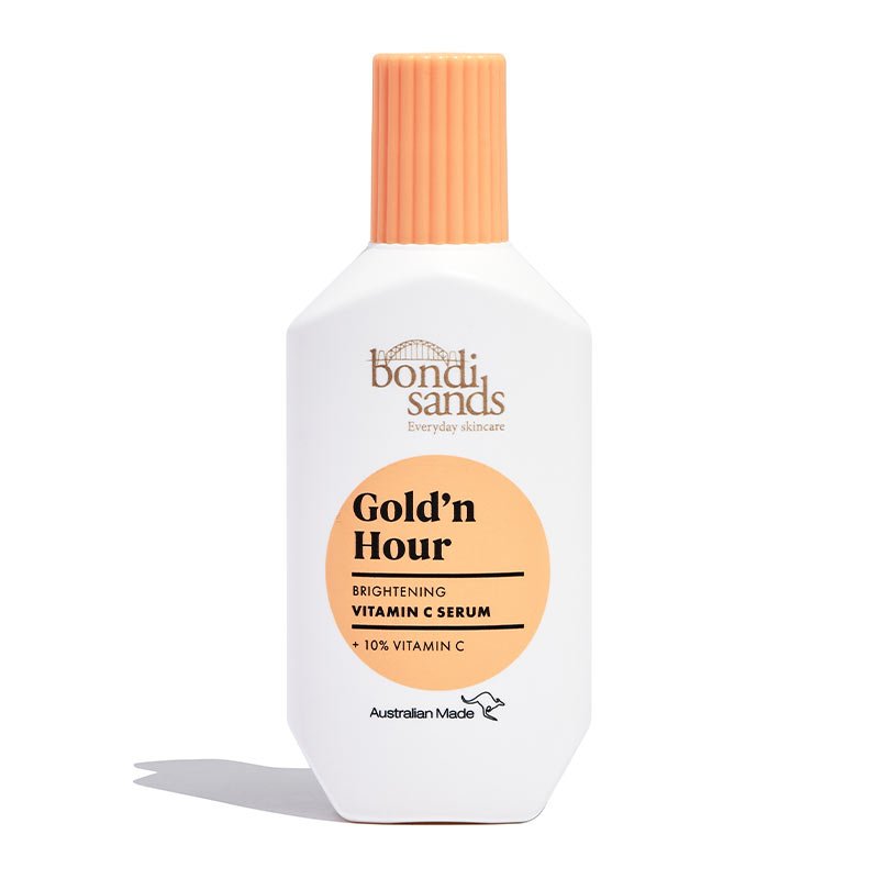 Bondi Sands Gold'n Hour 10% Vitamin C Serum for Face - Brightening & Anti-Aging Skincare Treatment - Glow Booster for Dull Skin - Perfect for Morning & Night Routine