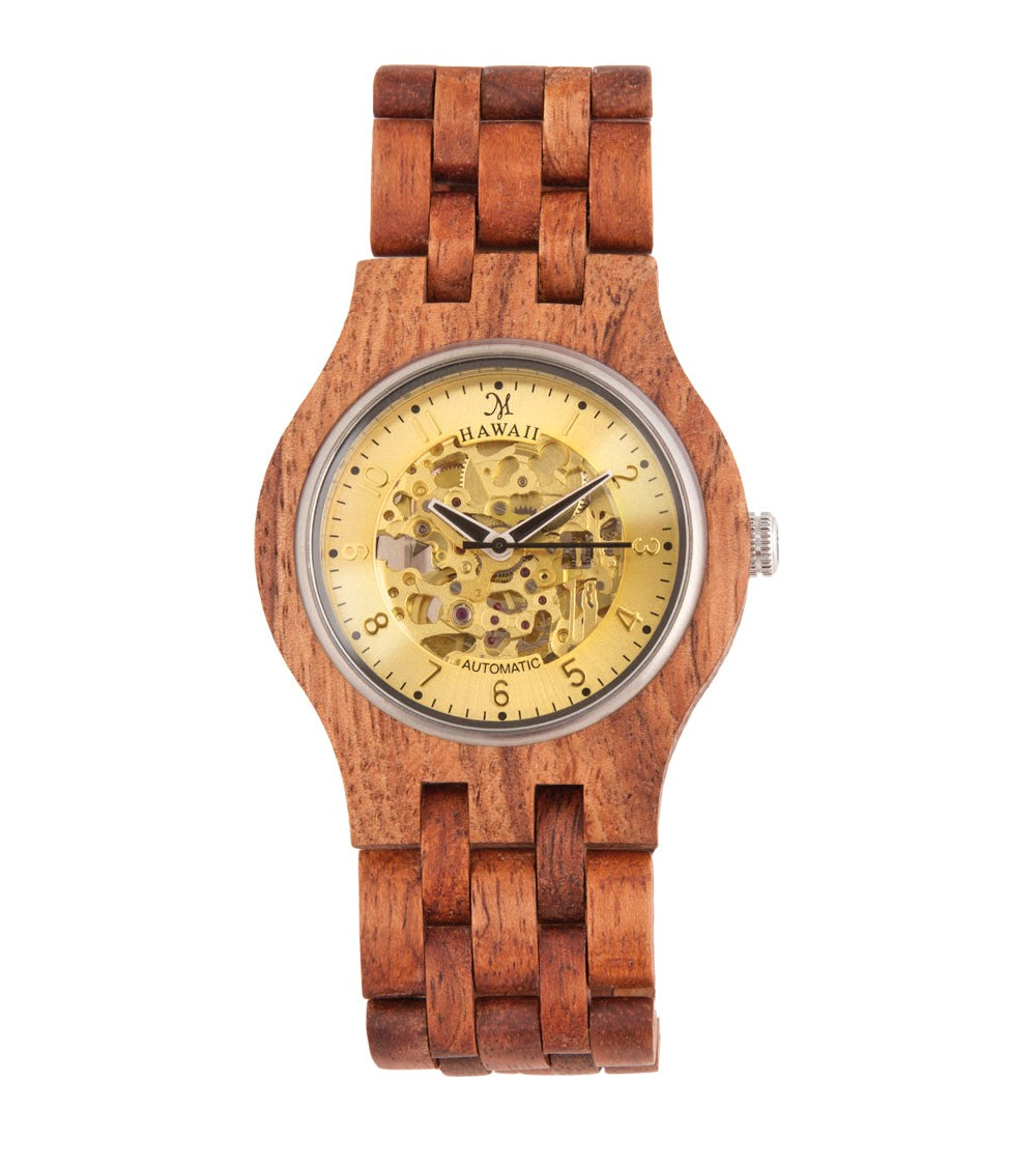 Koa Monarch Self-Winding Automatic Gold Watch 14059 - Luxury Timepiece for Men, Perfect for Business, Formal Events & Special Occasions