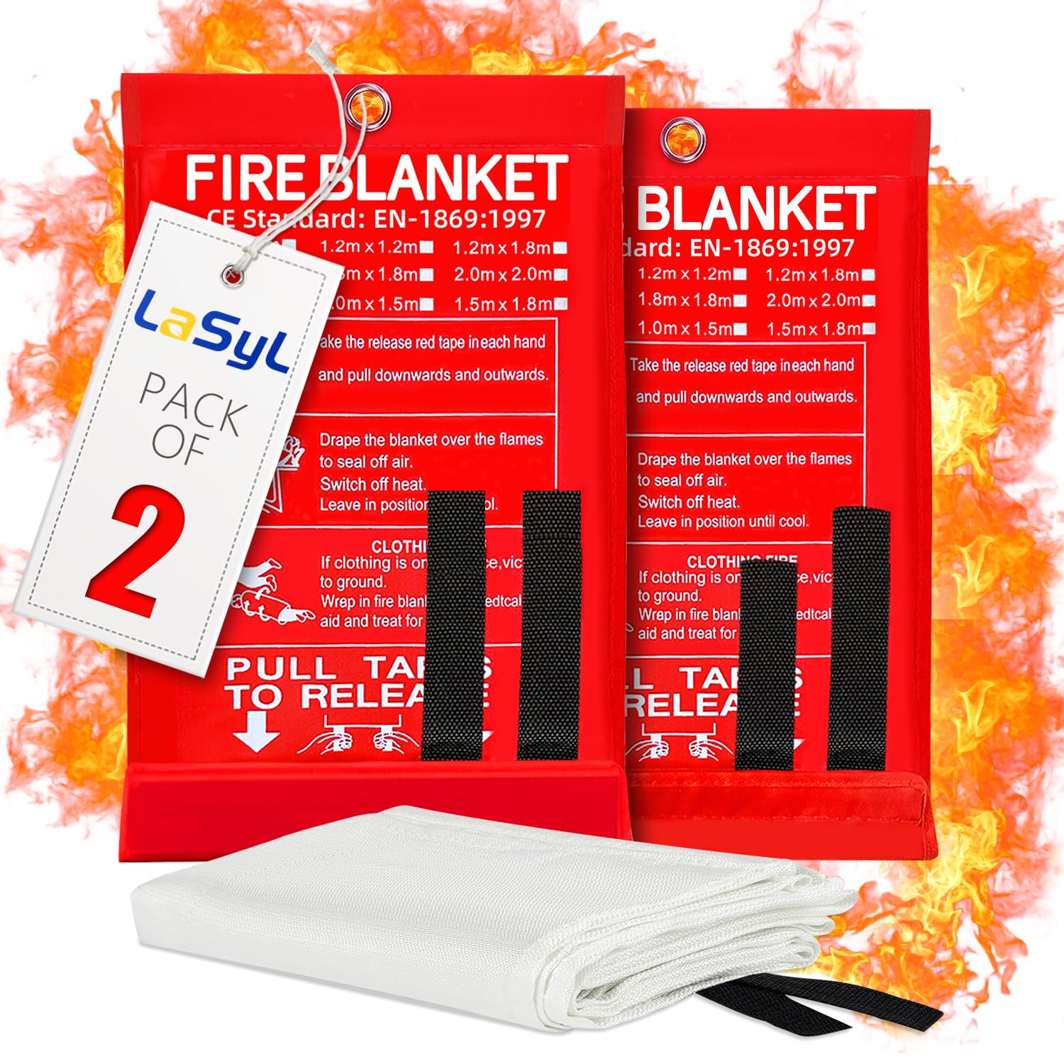 LaSyL Fire Blanket Emergency for Home - 40