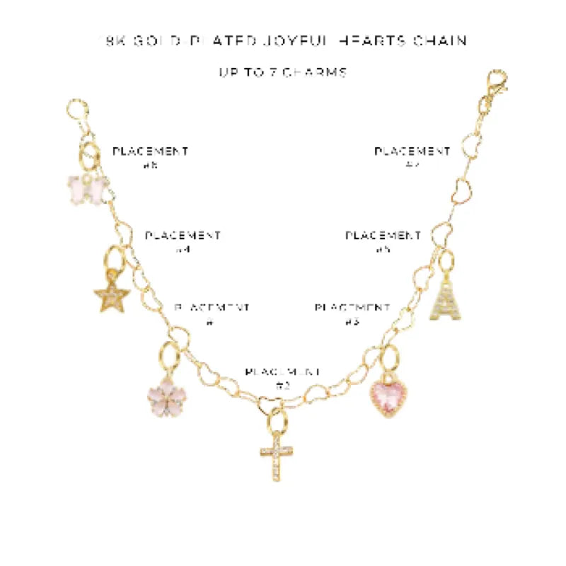 Elegant Charm Bracelet with Assorted Charms - Perfect for Gifts, Parties & Everyday Wear | $46.00