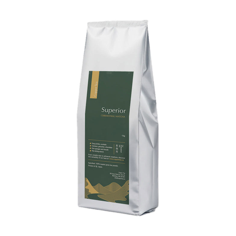 Premium Ceremonial Grade Matcha Green Tea Powder - 1kg by Copper Tea - Ideal for Tea Ceremonies, Smoothies, Baking & Healthy Lifestyles