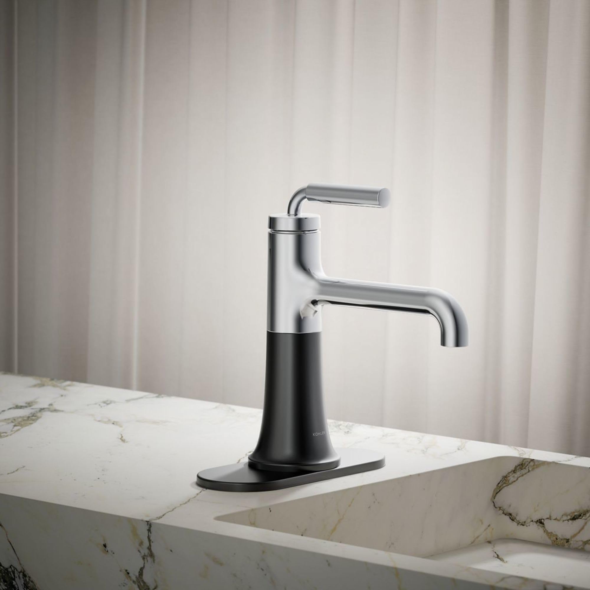 High Flow 1.2 GPM Single Handle Bathroom Sink Faucet - Modern Water-Saving Design for Powder Rooms, Guest Baths & Small Spaces