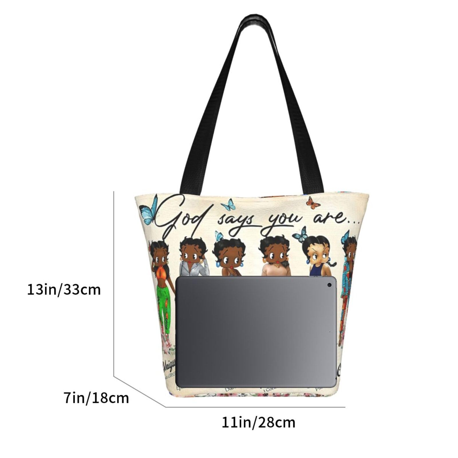 African American Queen Tote Bag for Women - Premium Quality Shoulder Handbag for Casual Use, Work, and Travel | Stylish Black Women's Shoulder Bag