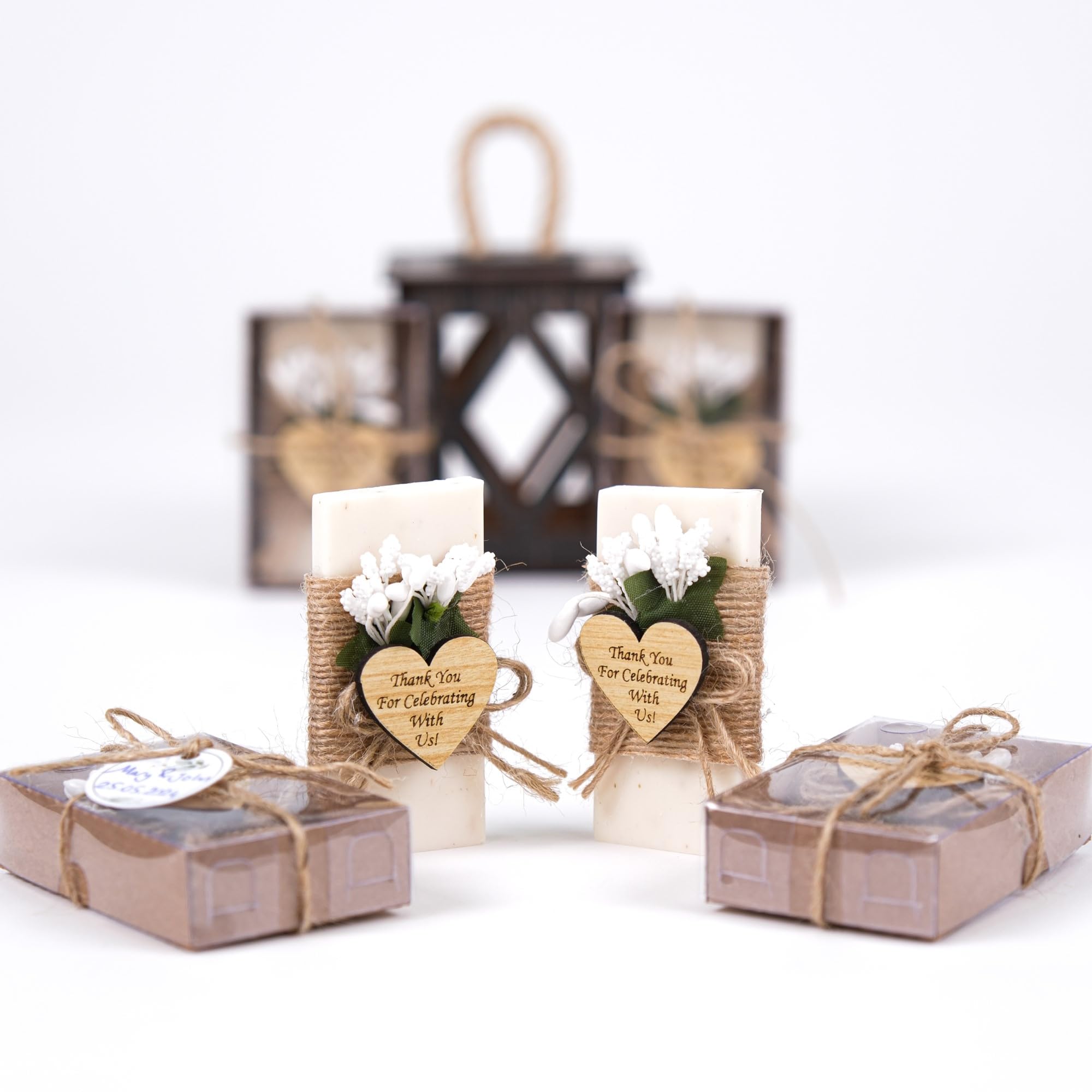 Handmade Jasmine Scented Mini Soap - Pack of 10 | Elegant Wedding Favors, Bridesmaid Gifts & Bridal Shower Favors | Perfect for Wedding Decorations, Guest Gifts & Engagement Parties | Aromatic Soap Set for Special Occasions & Romantic Celebrations